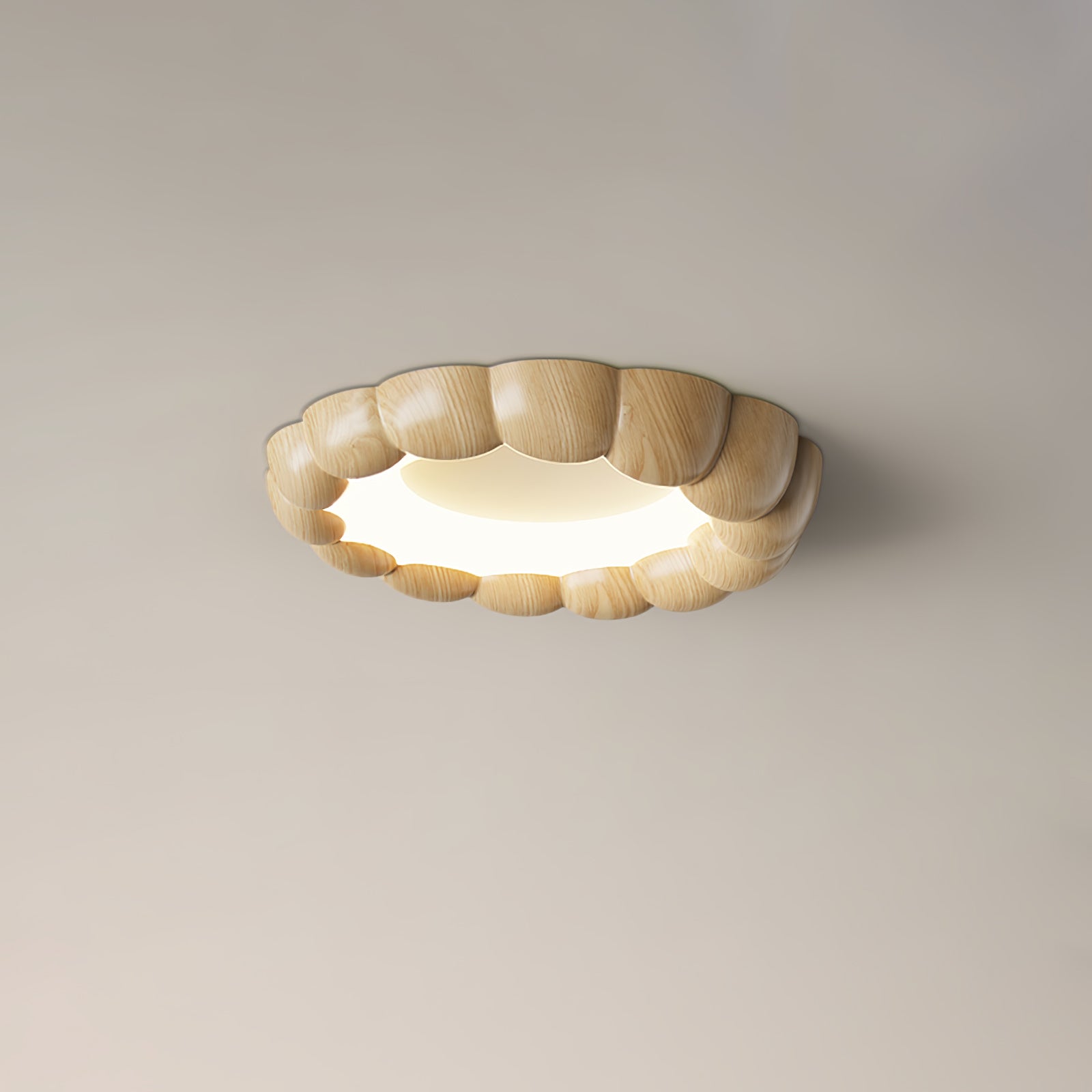 Eraeiel Traditional Elegance Ripple Ceiling Lamp-Neutral Decor
