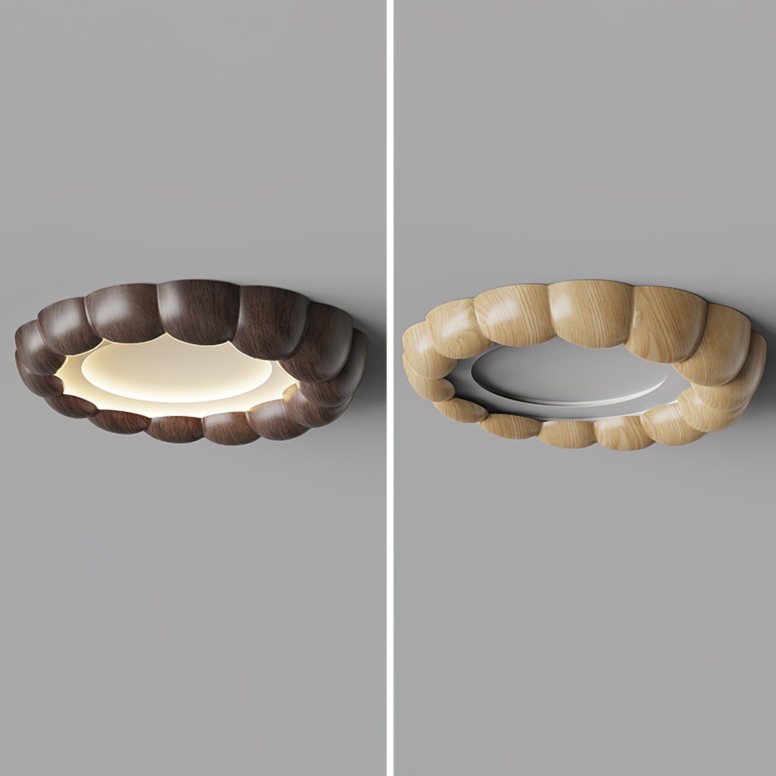 Eraeiel Traditional Elegance Ripple Ceiling Lamp-Neutral Decor