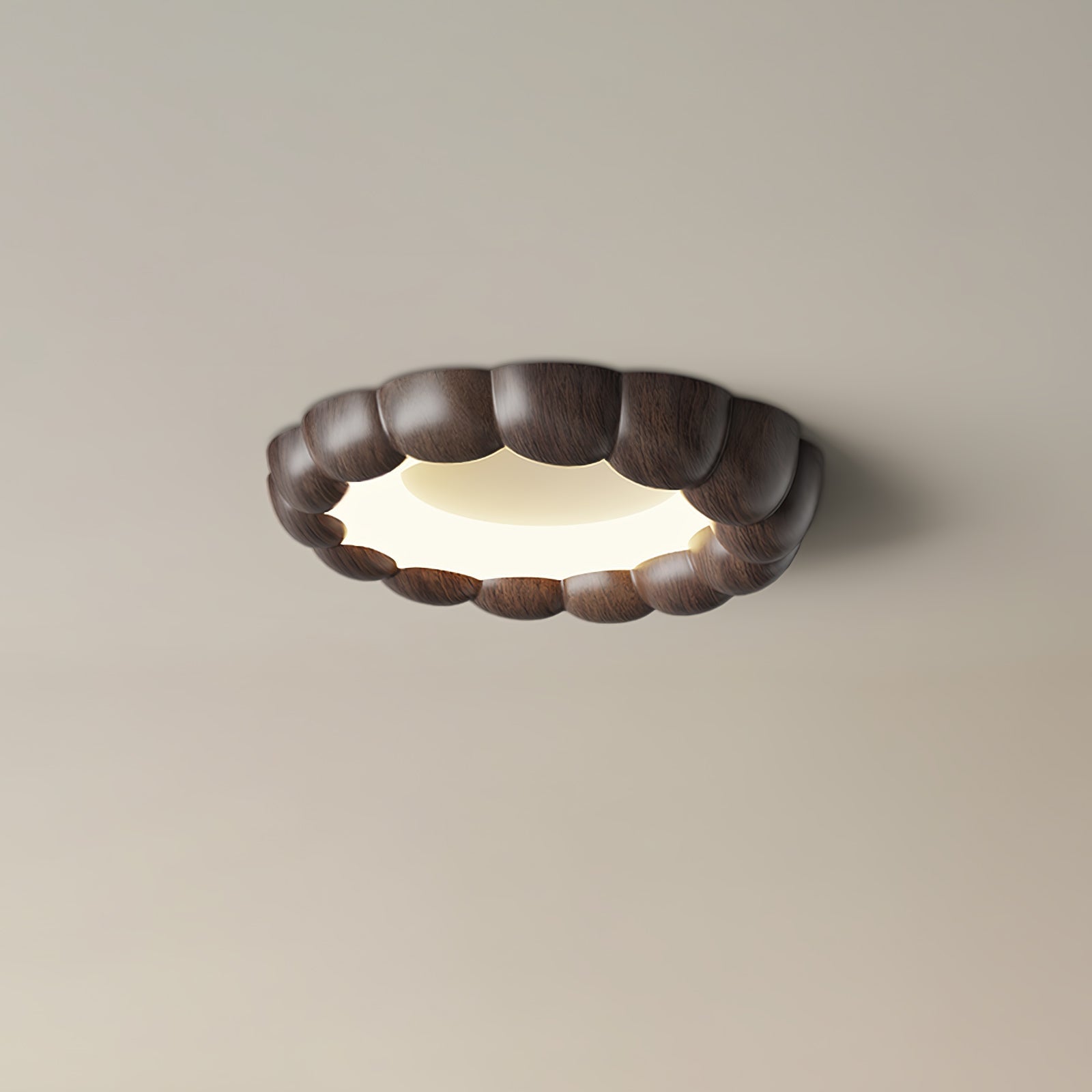 Eraeiel Traditional Elegance Ripple Ceiling Lamp-Neutral Decor