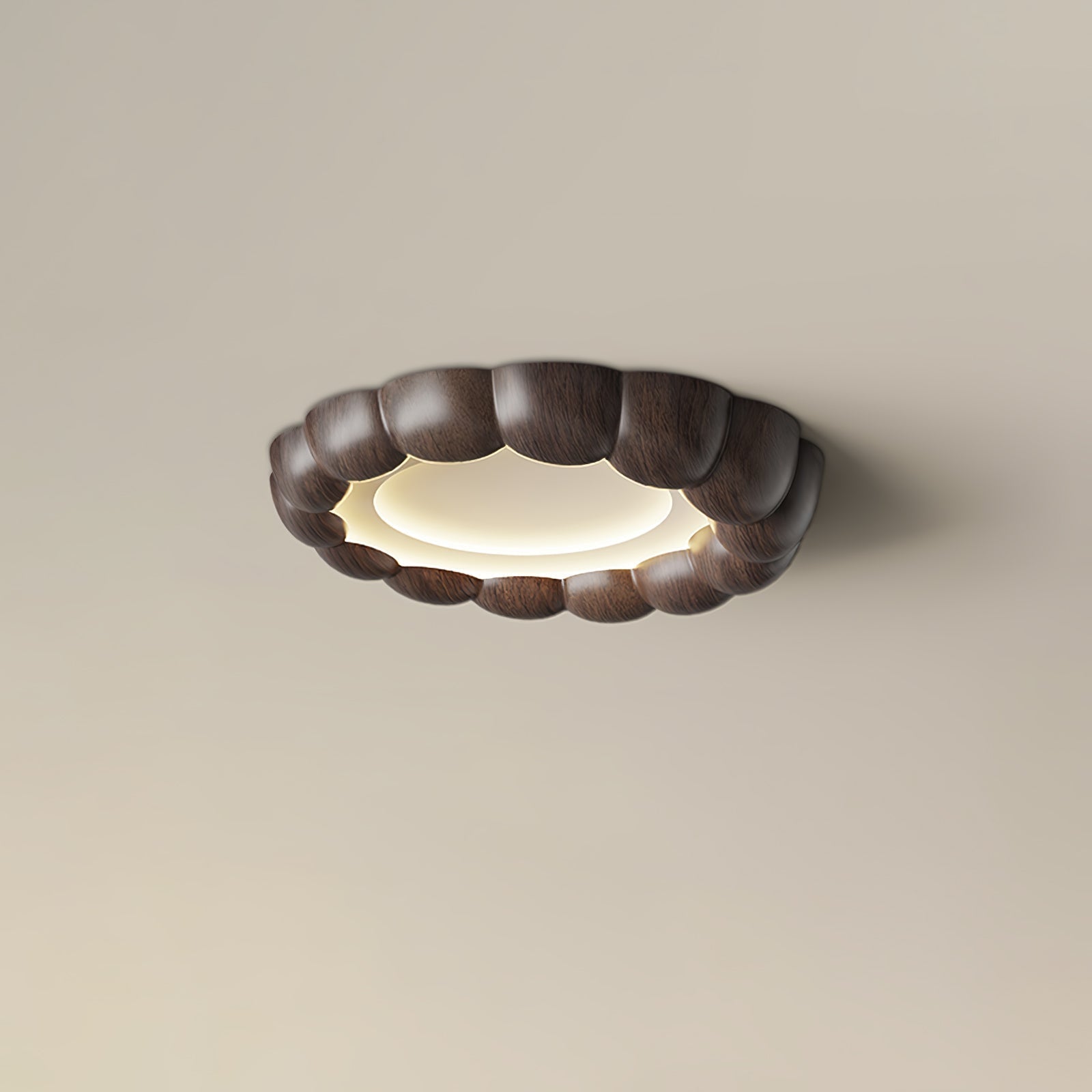 Eraeiel Traditional Elegance Ripple Ceiling Lamp-Neutral Decor