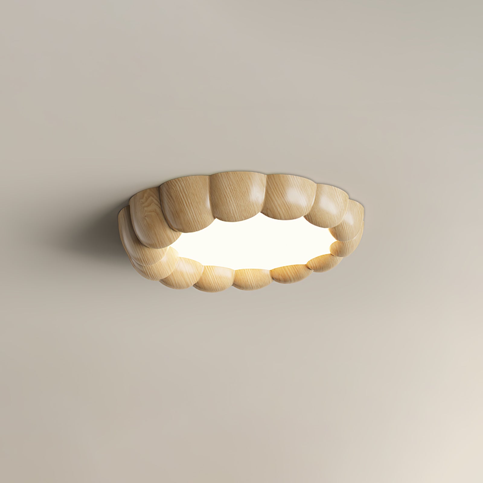 Eraeiel Traditional Elegance Ripple Ceiling Lamp-Neutral Decor