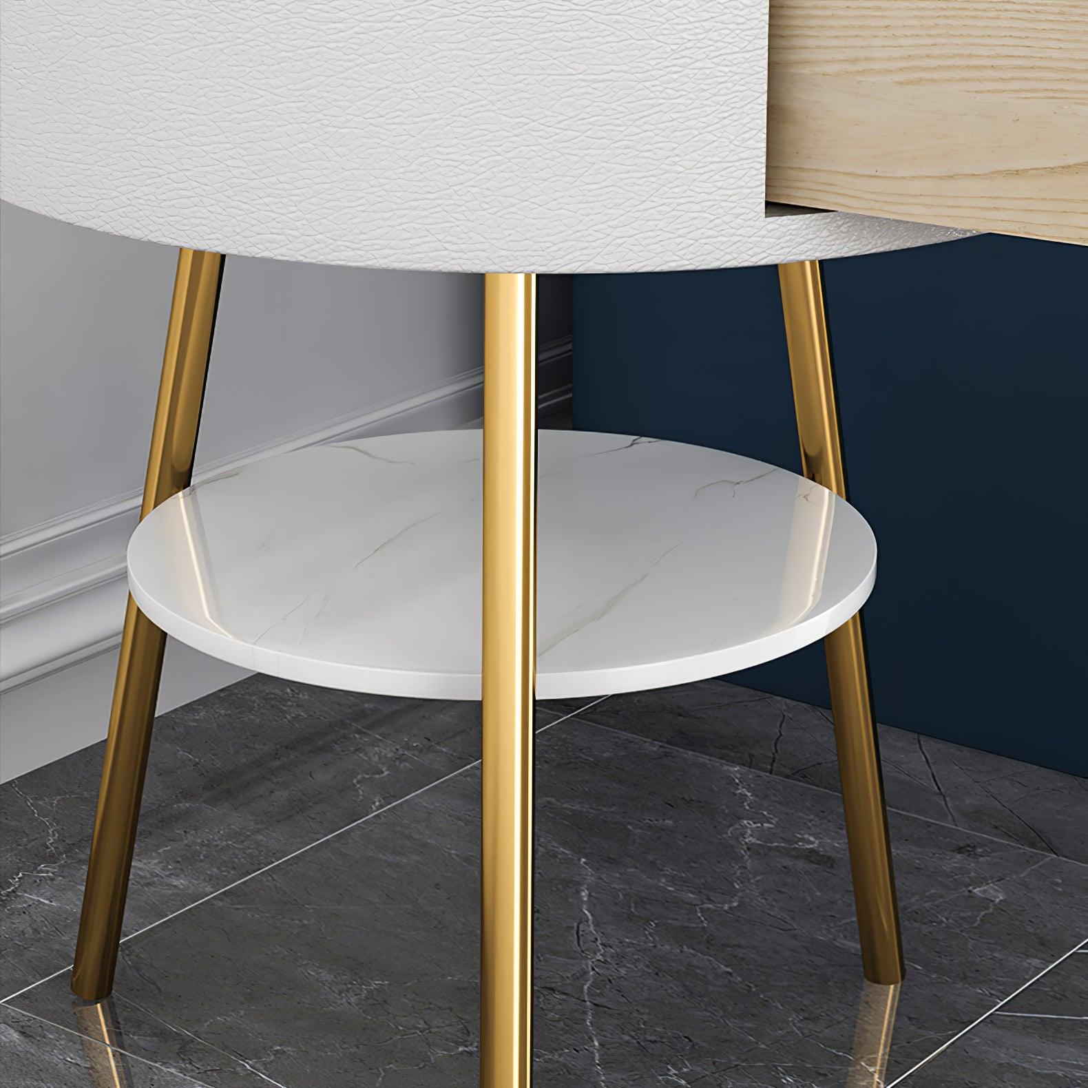 Navoic Marble Wood Floor Lamp-Neutral Decor