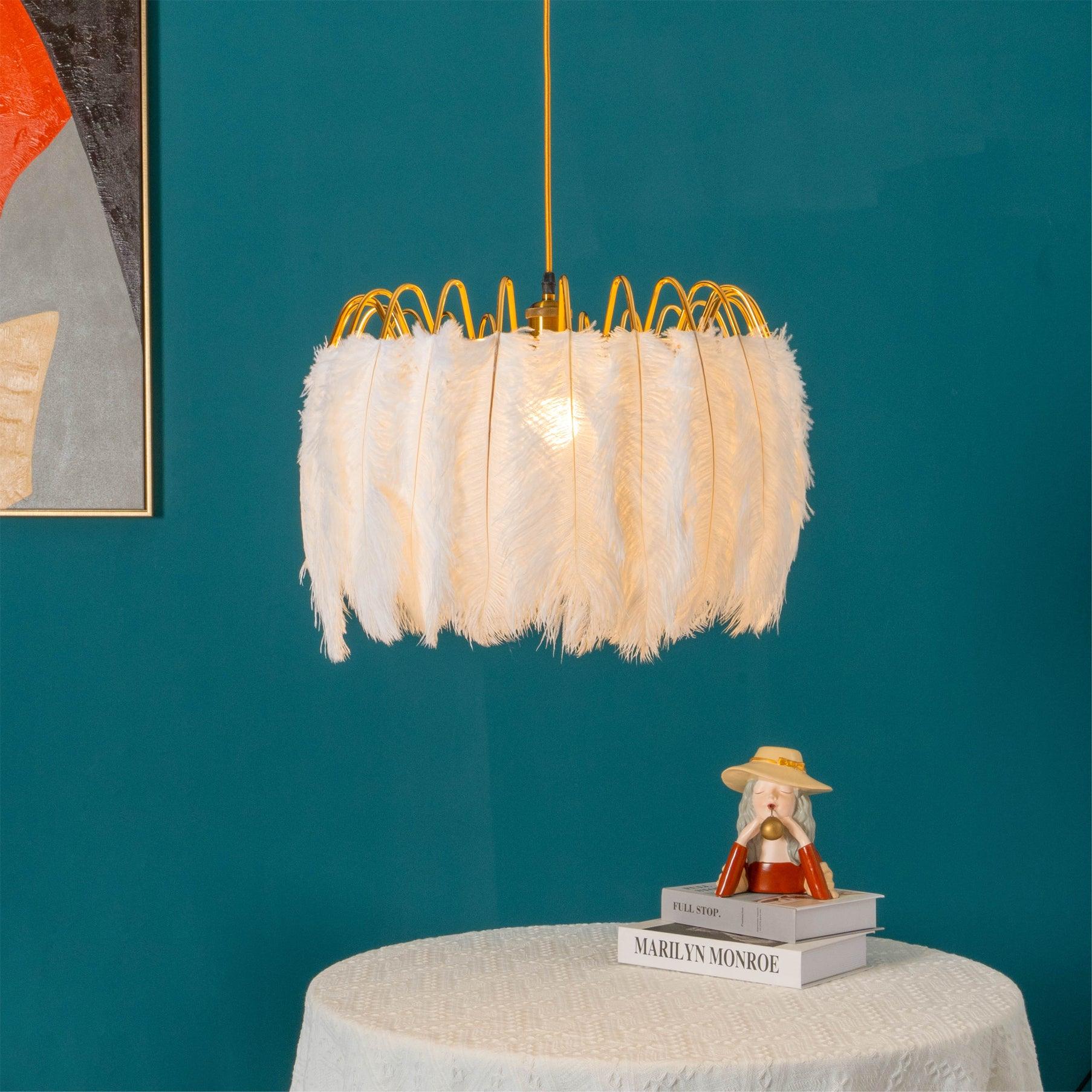 Imarisra Postmodern Luxury Feather Pendant Lamp-Neutral Decor