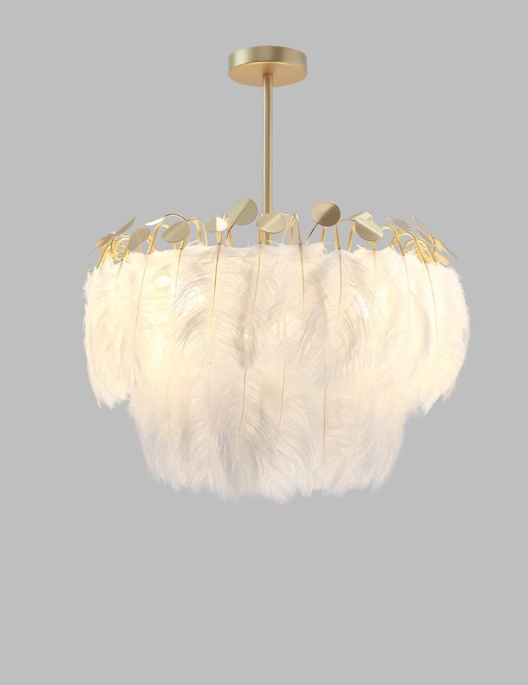 Imarisra Postmodern Luxury Feather Pendant Lamp-Neutral Decor