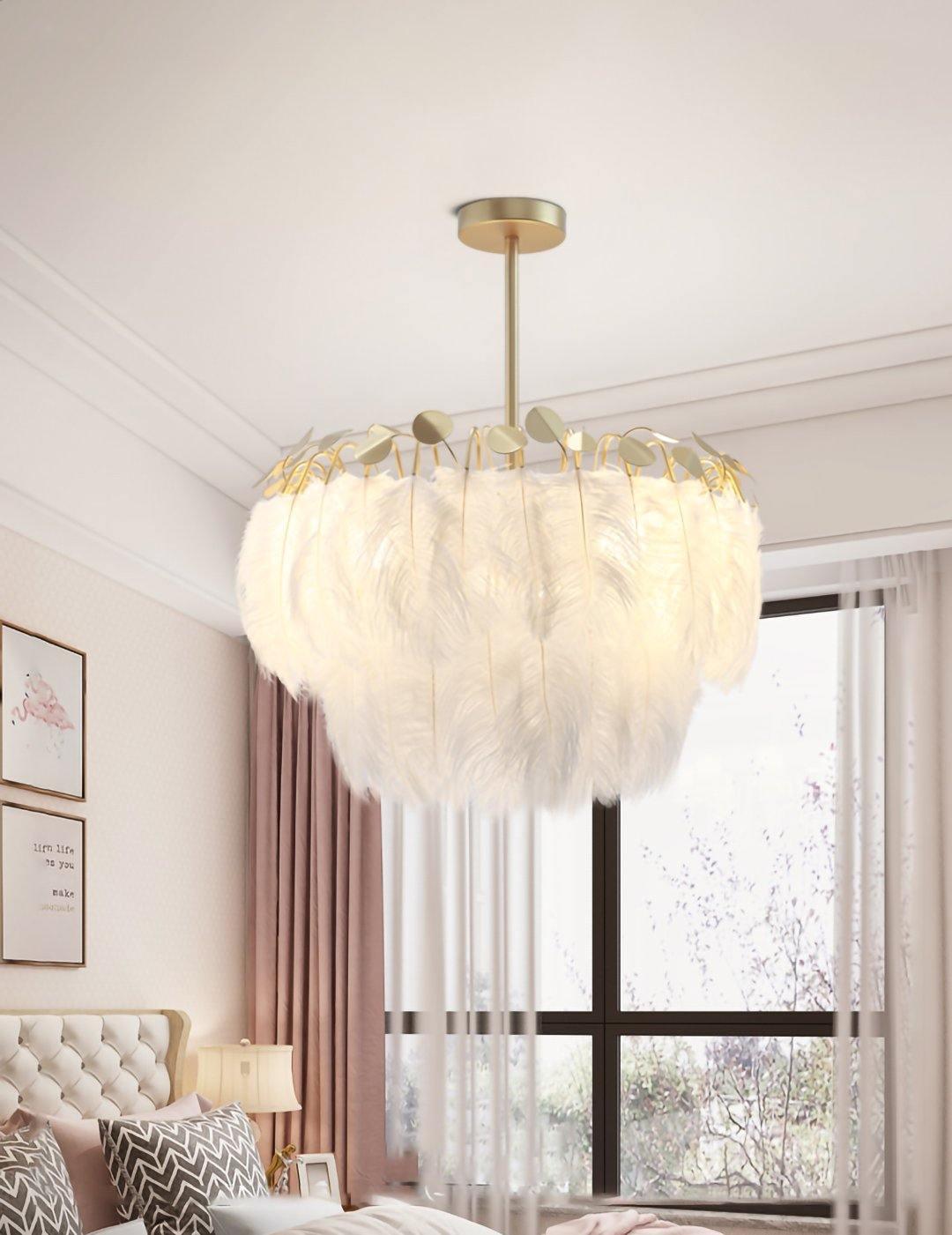 Imarisra Postmodern Luxury Feather Pendant Lamp-Neutral Decor