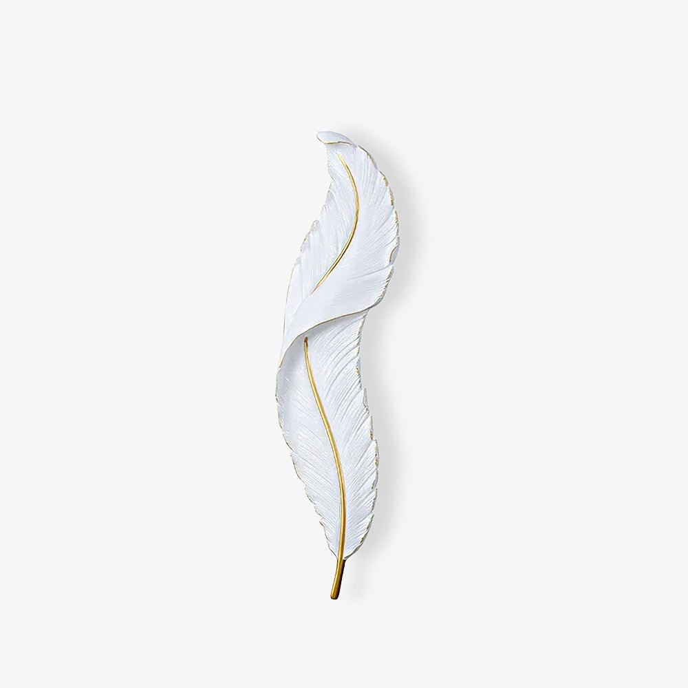 Arvess Individual Creativity Feather Resin Wall Lamp-Neutral Decor