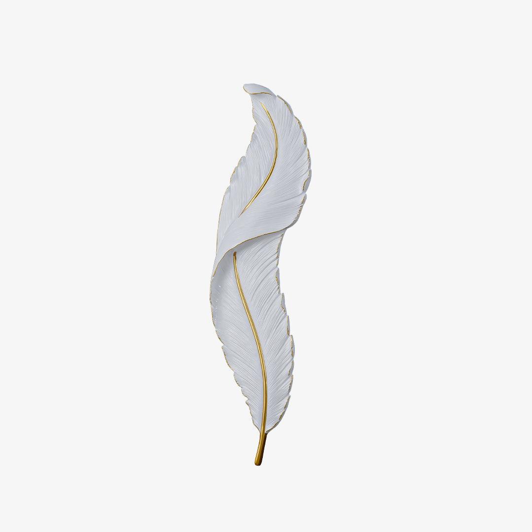 Arvess Individual Creativity Feather Resin Wall Lamp-Neutral Decor