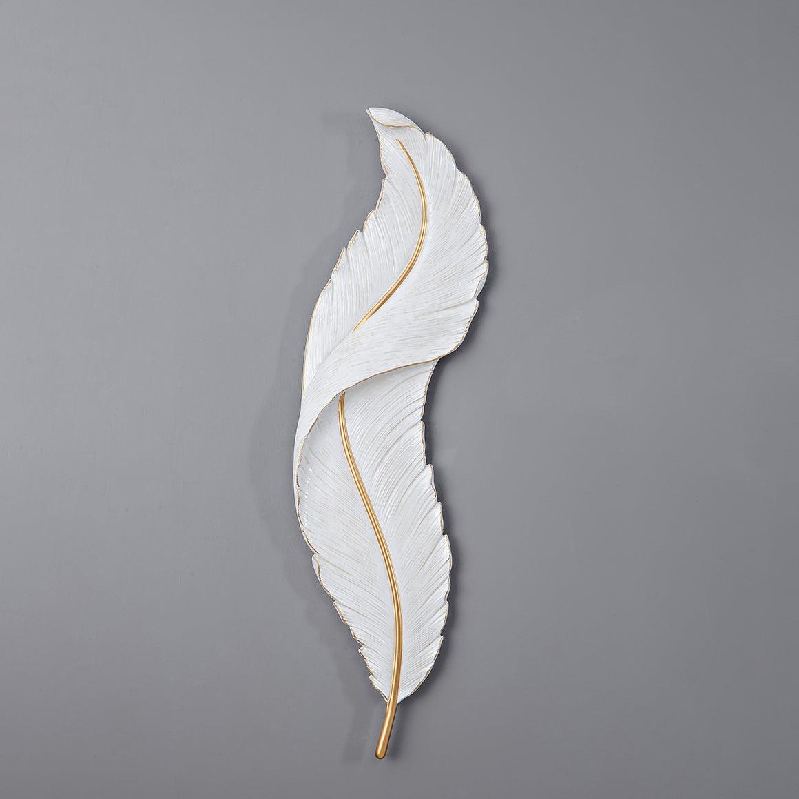 Arvess Individual Creativity Feather Resin Wall Lamp-Neutral Decor