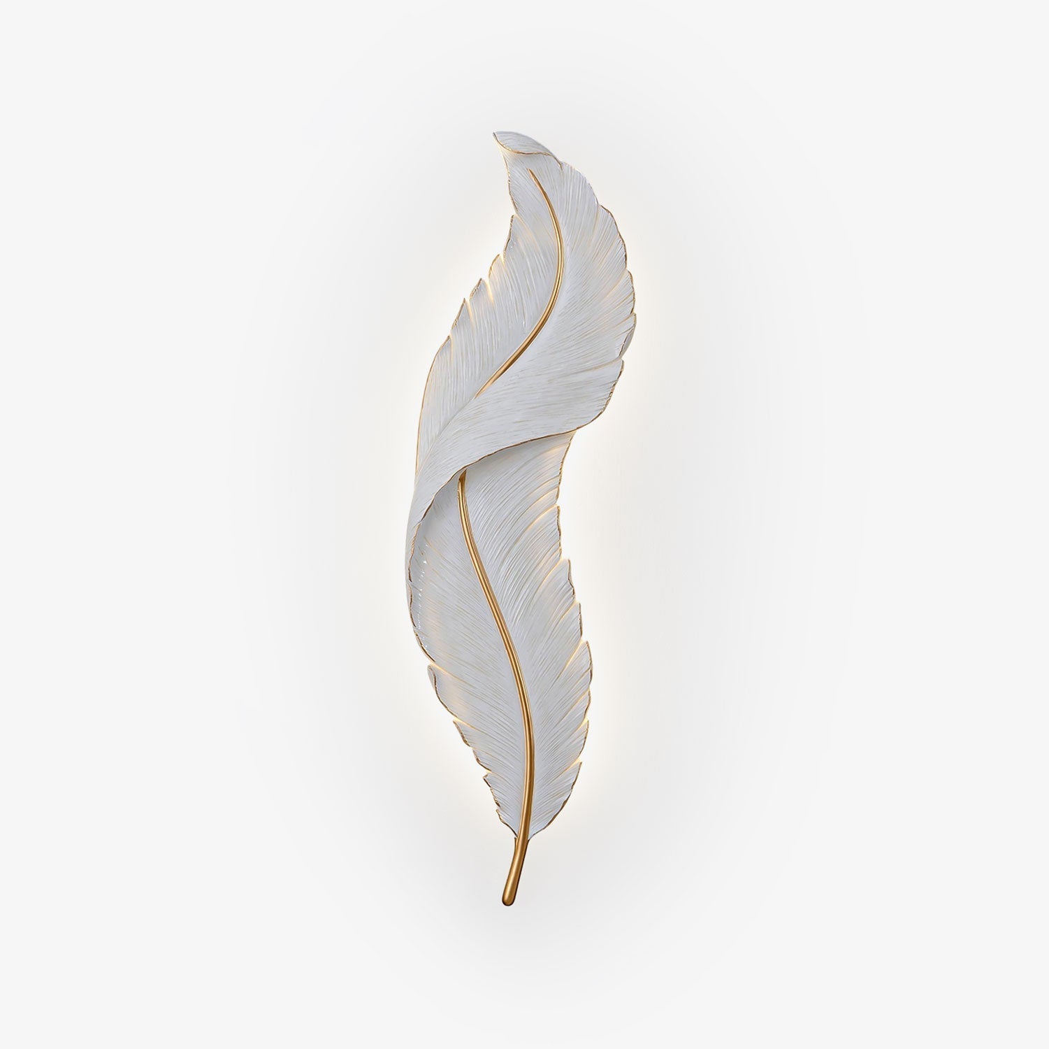 Arvess Individual Creativity Feather Resin Wall Lamp-Neutral Decor