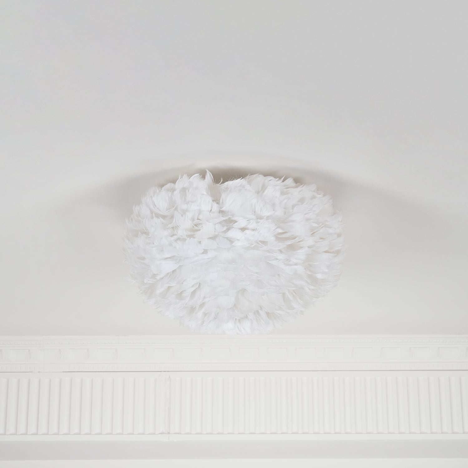 Zalore Premium Nordic Art Feathered Ceiling Lamp-Neutral Decor
