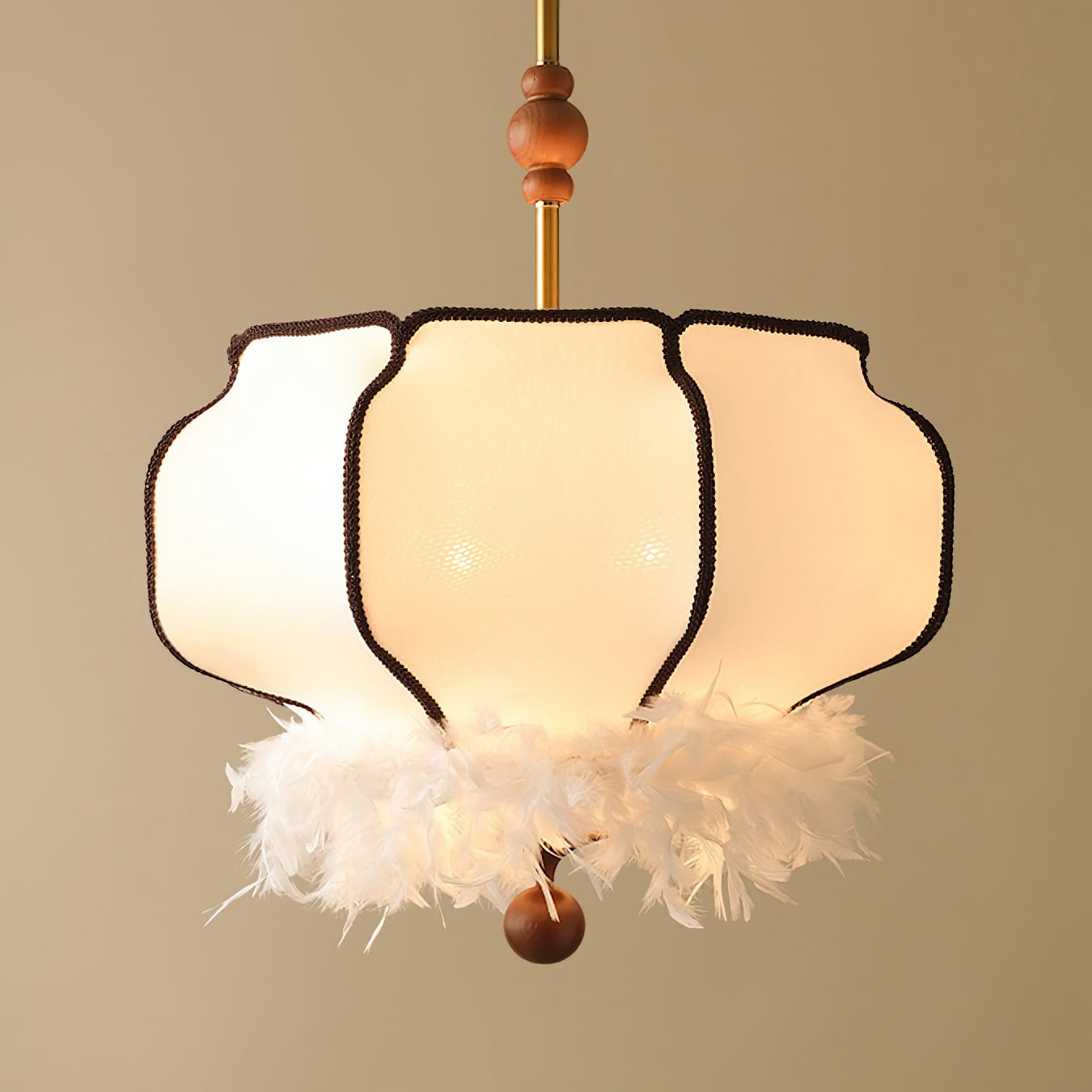Grace Luxury Fabric Pendant Light-Neutral Decor