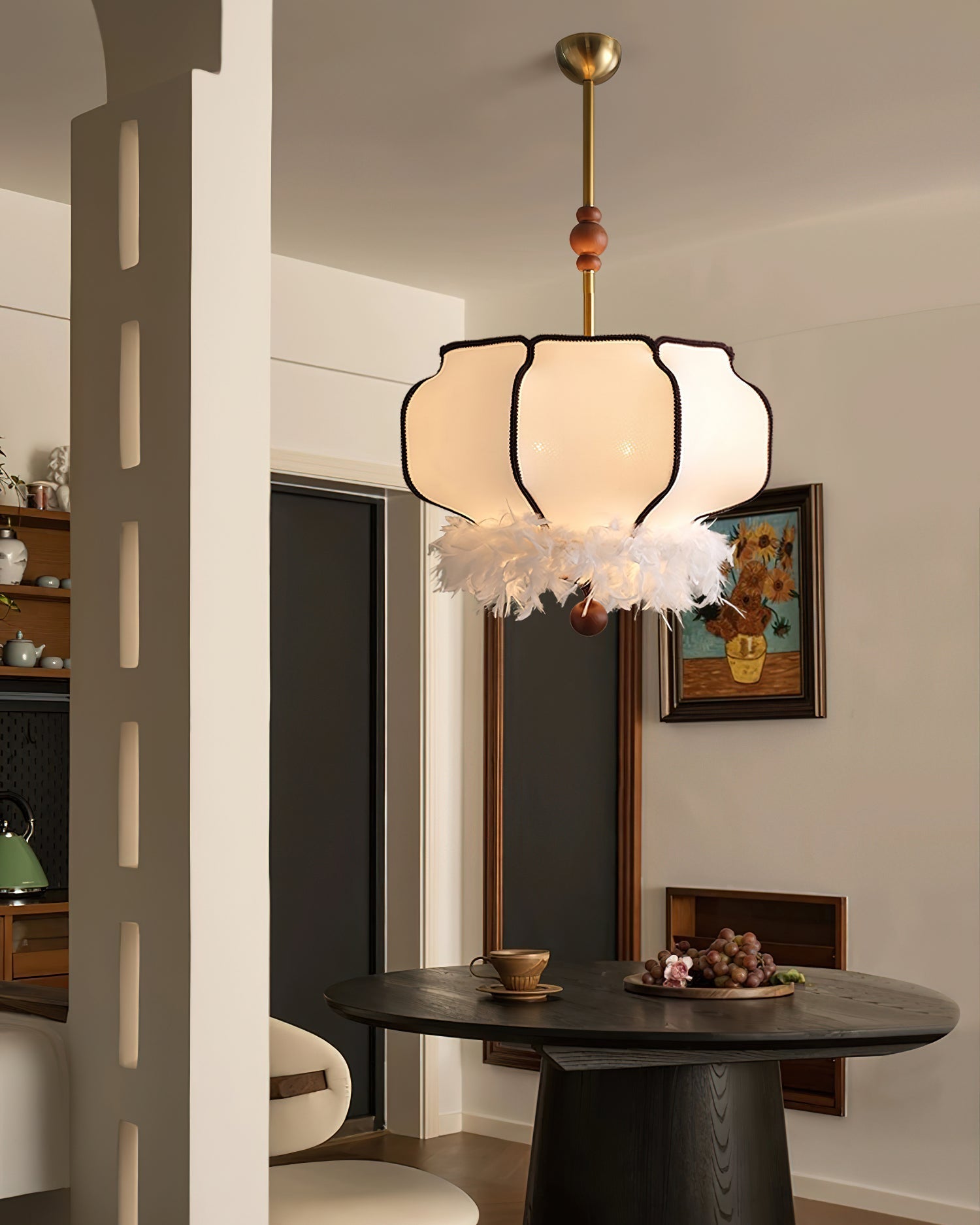 Grace Luxury Fabric Pendant Light-Neutral Decor