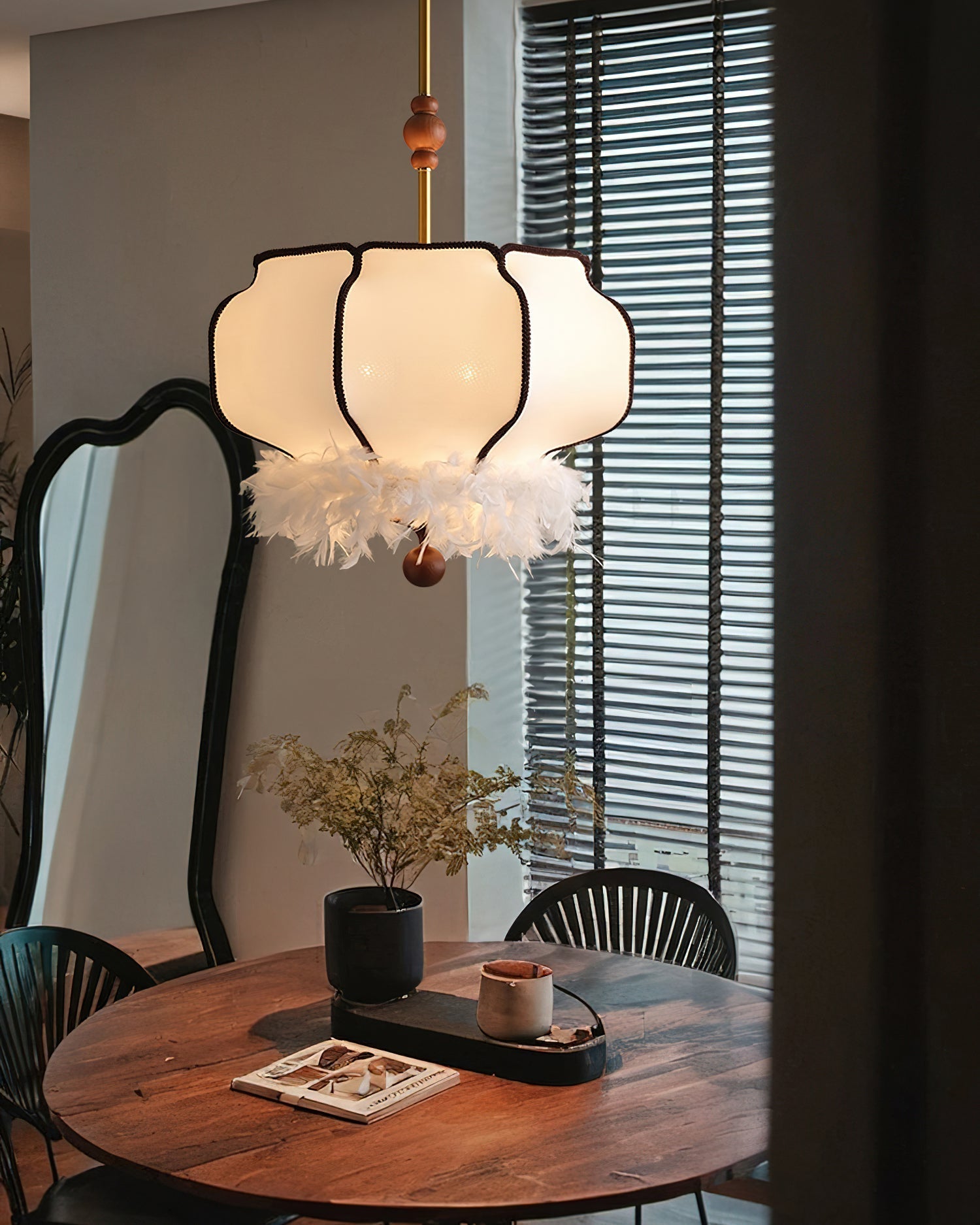 Grace Luxury Fabric Pendant Light-Neutral Decor