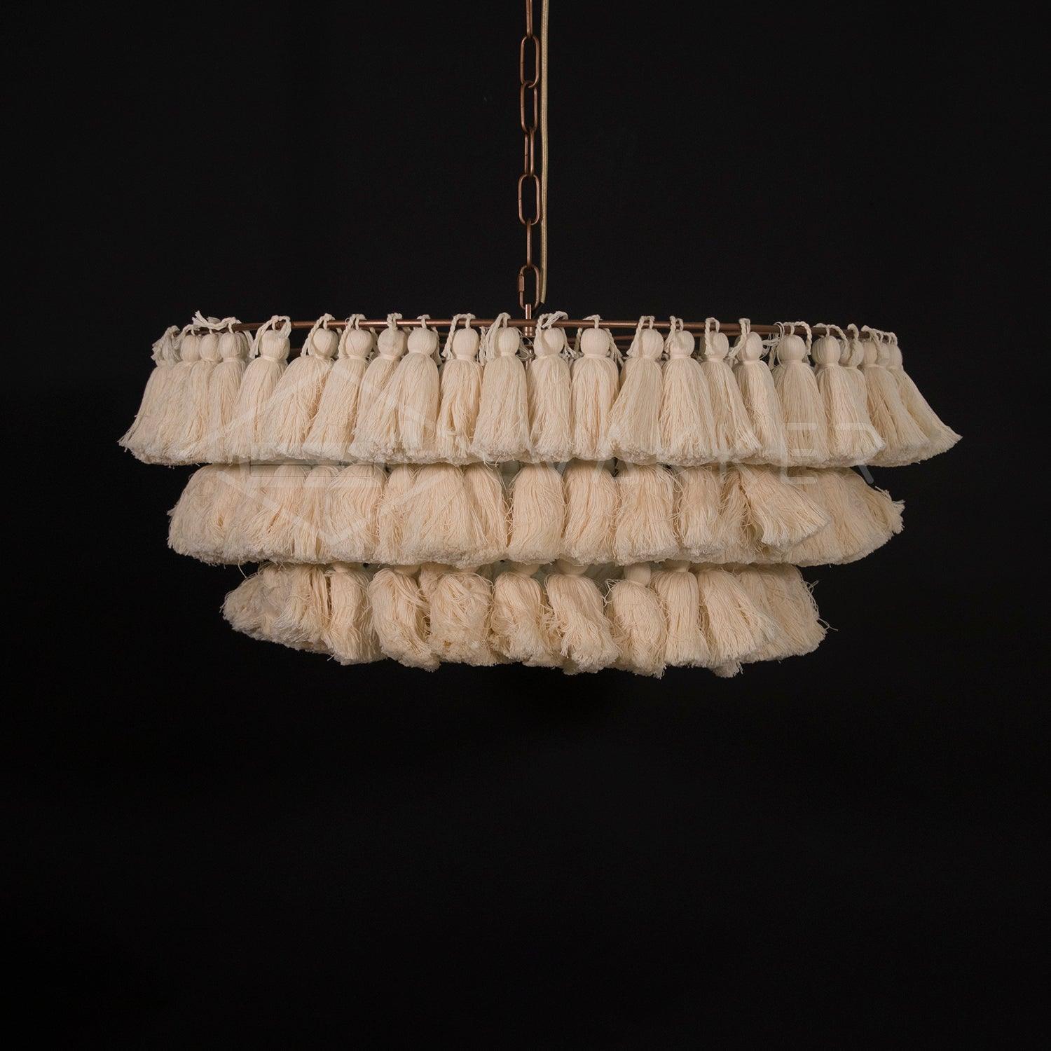 Arixo Chandelier Pink Bohemian Chic-Neutral Decor