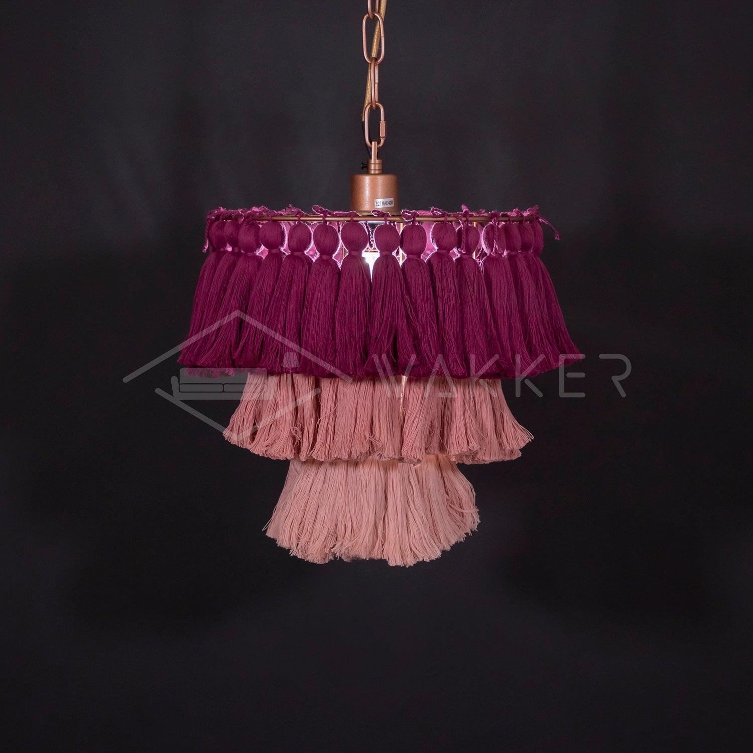 Arixo Chandelier Pink Bohemian Chic-Neutral Decor