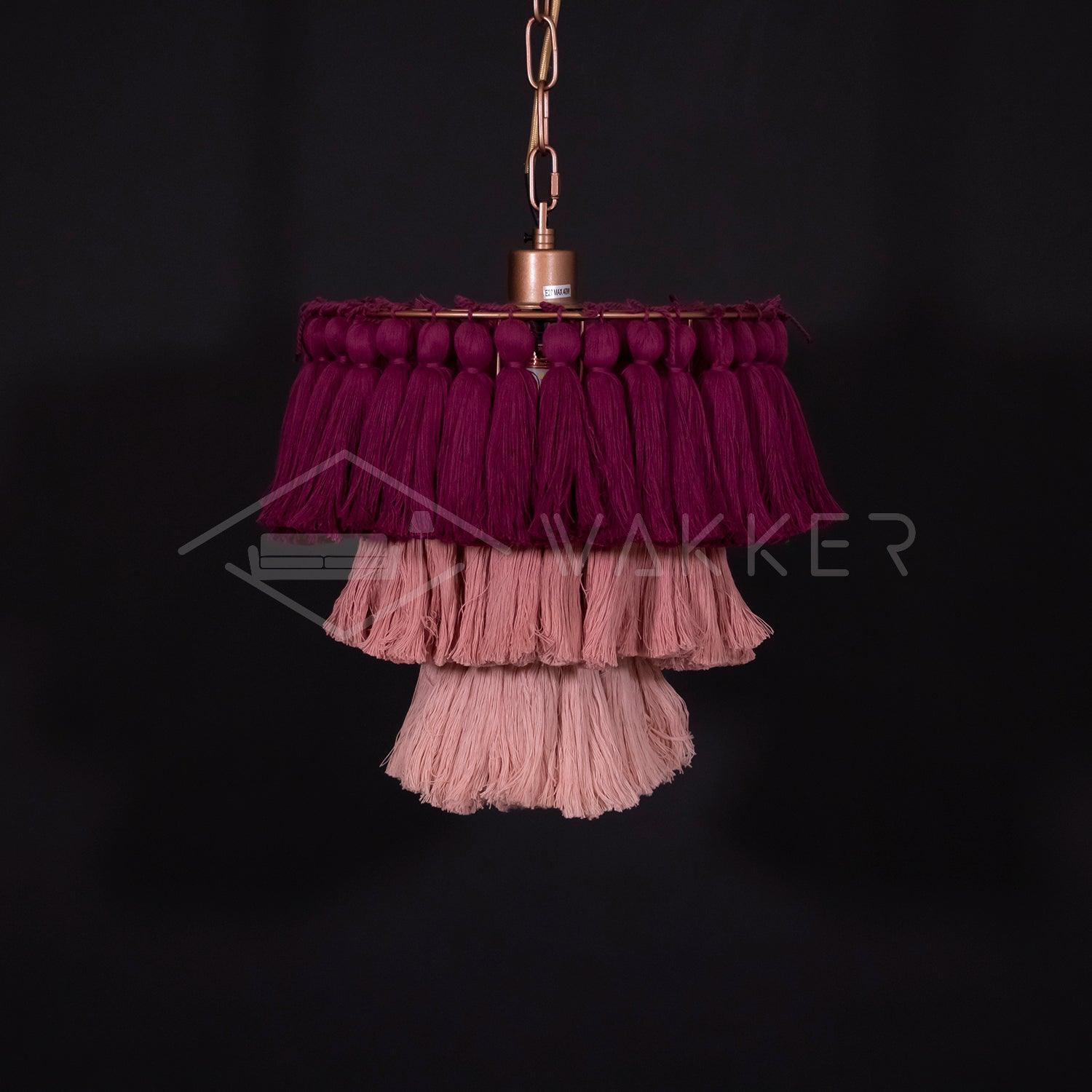 Arixo Chandelier Pink Bohemian Chic-Neutral Decor