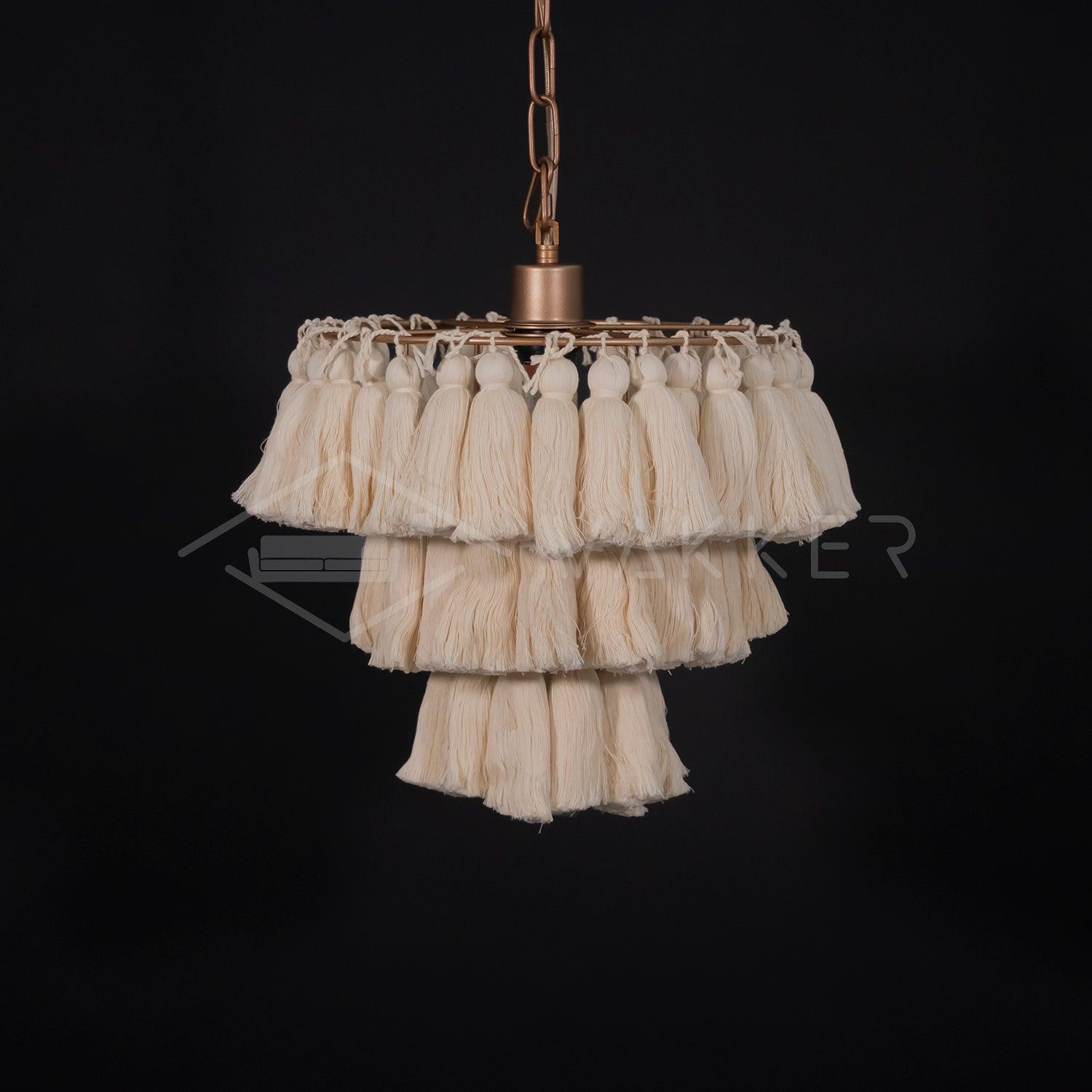 Arixo Chandelier Pink Bohemian Chic-Neutral Decor
