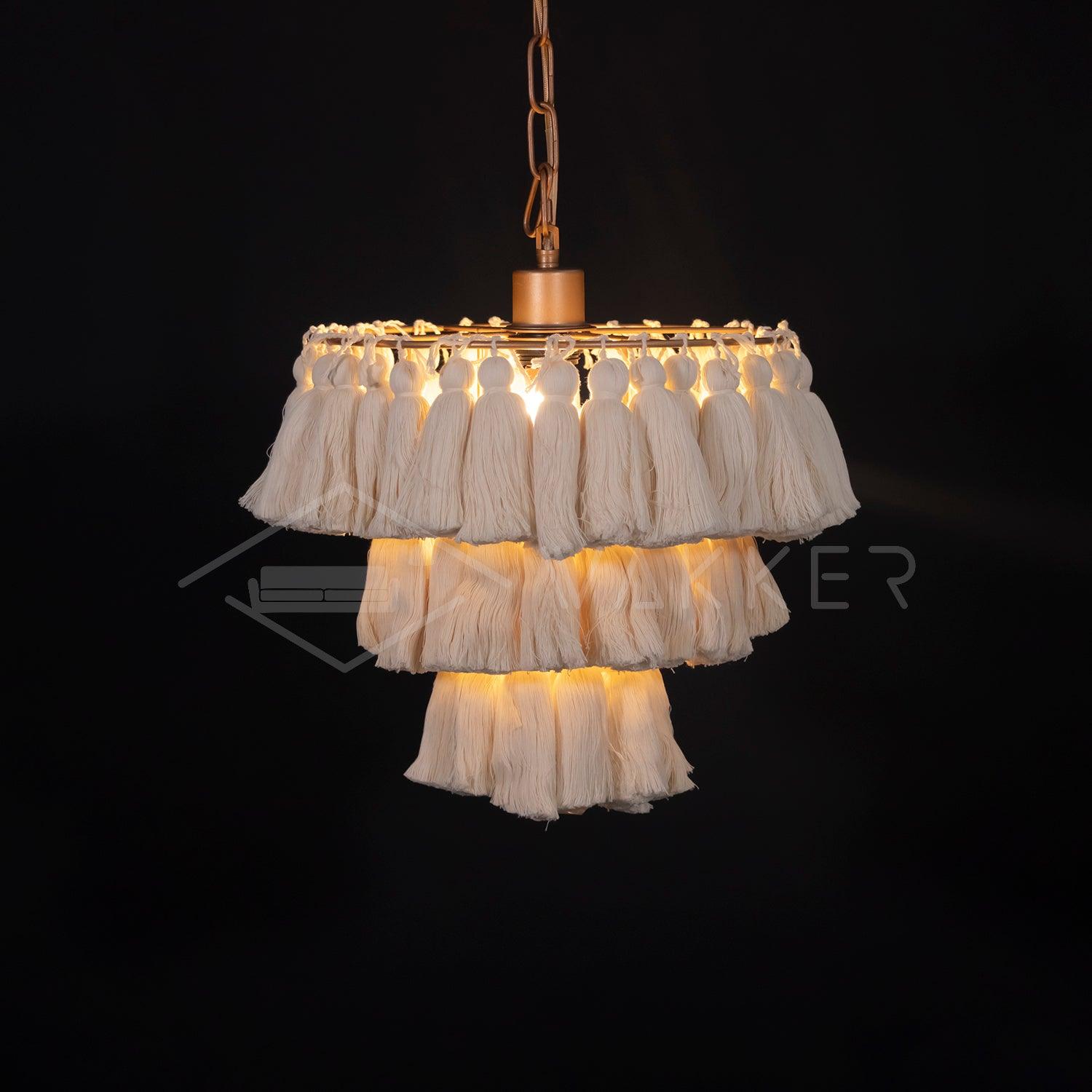 Arixo Chandelier Pink Bohemian Chic-Neutral Decor