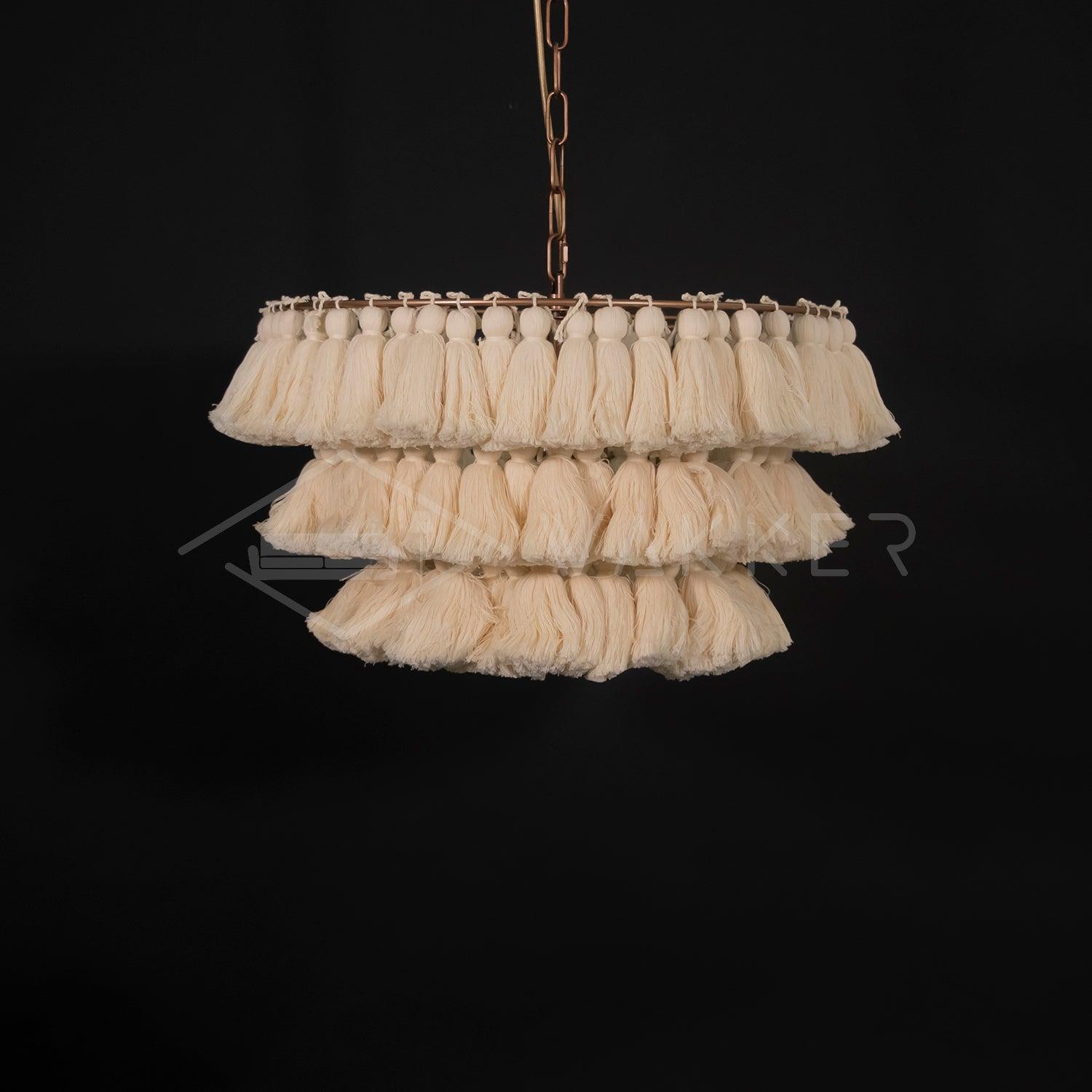 Arixo Chandelier Pink Bohemian Chic-Neutral Decor