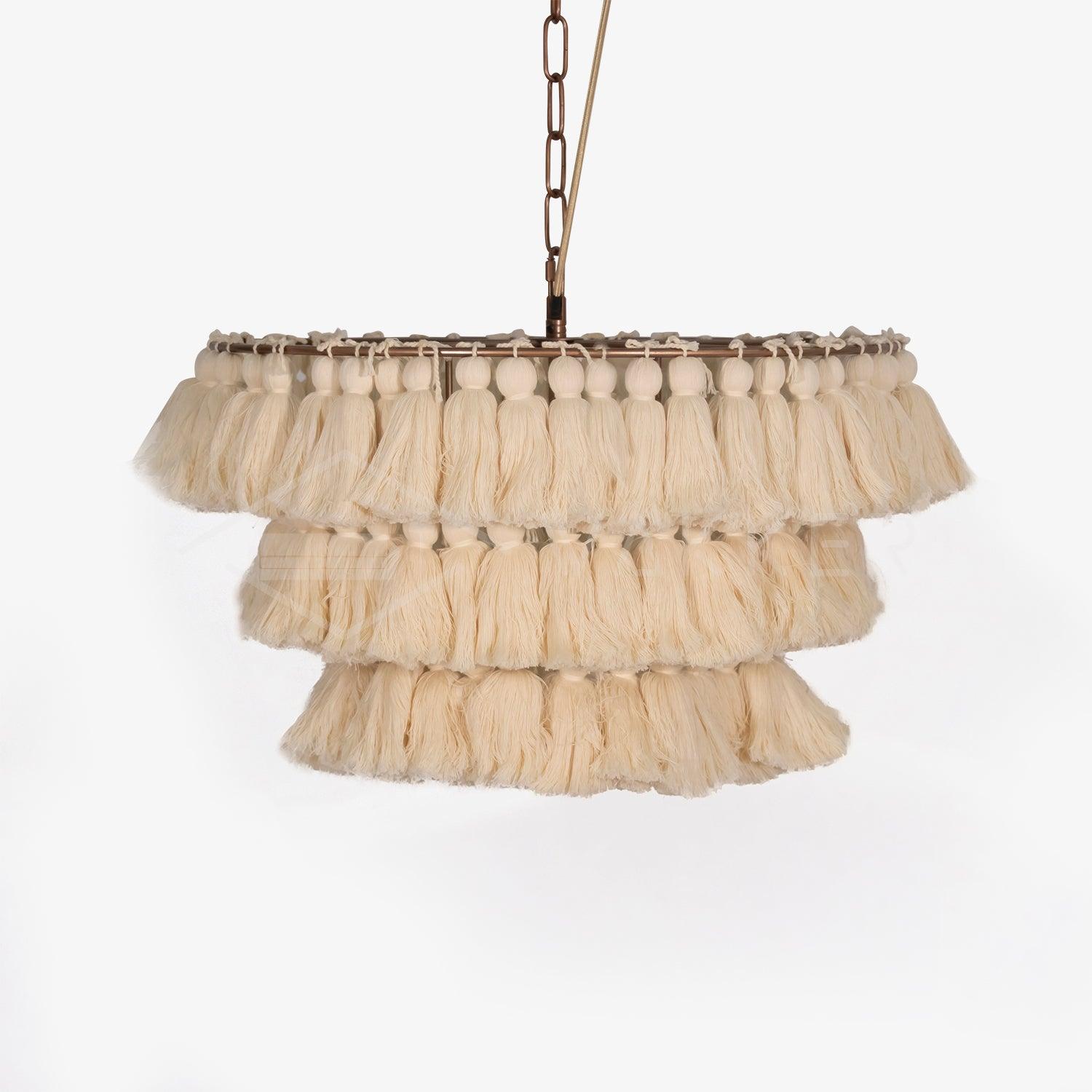Arixo Chandelier Pink Bohemian Chic-Neutral Decor