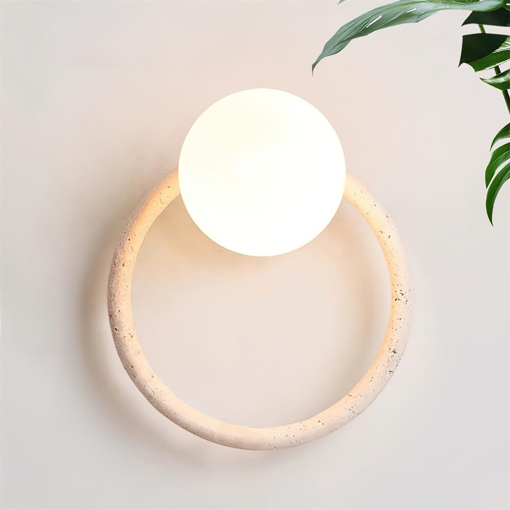 Geylo Travertine Wing Wall Light