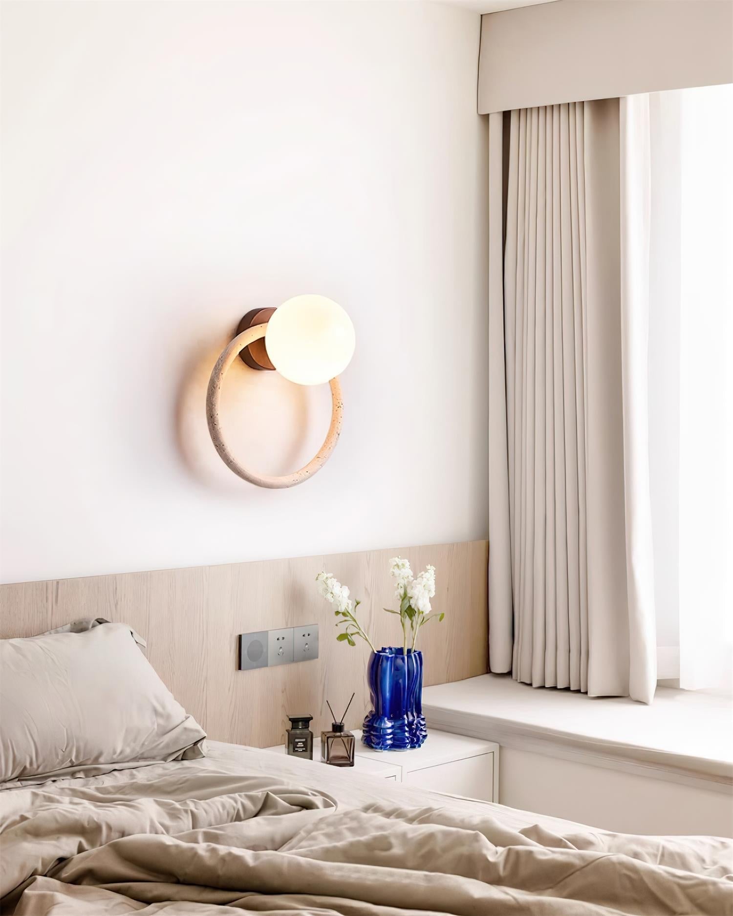 Geylo Travertine Wing Wall Light