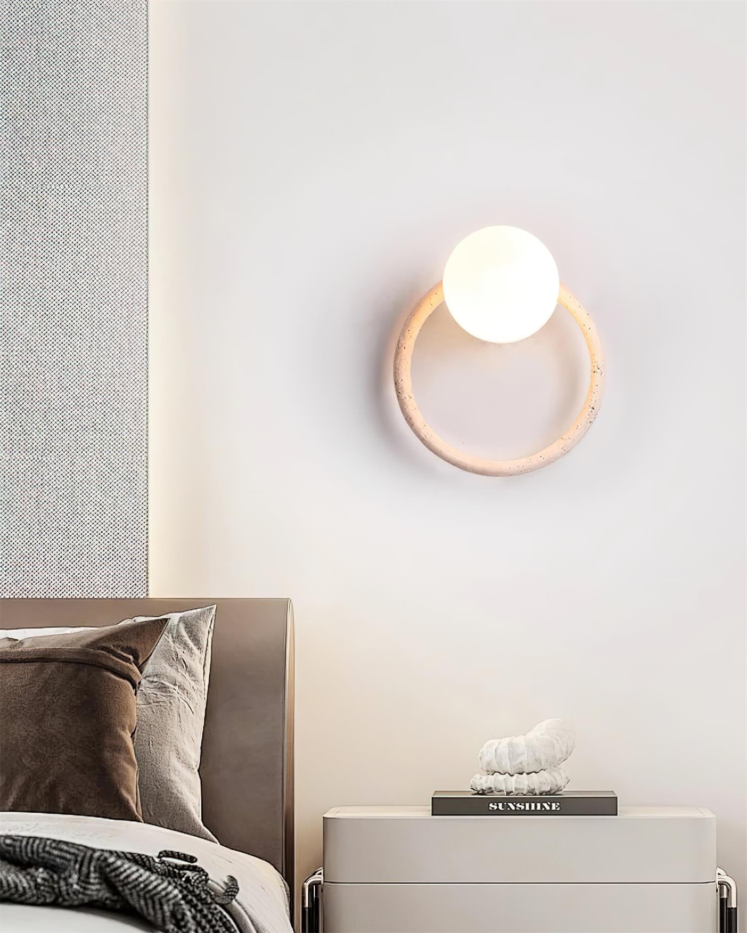 Geylo Travertine Wing Wall Light