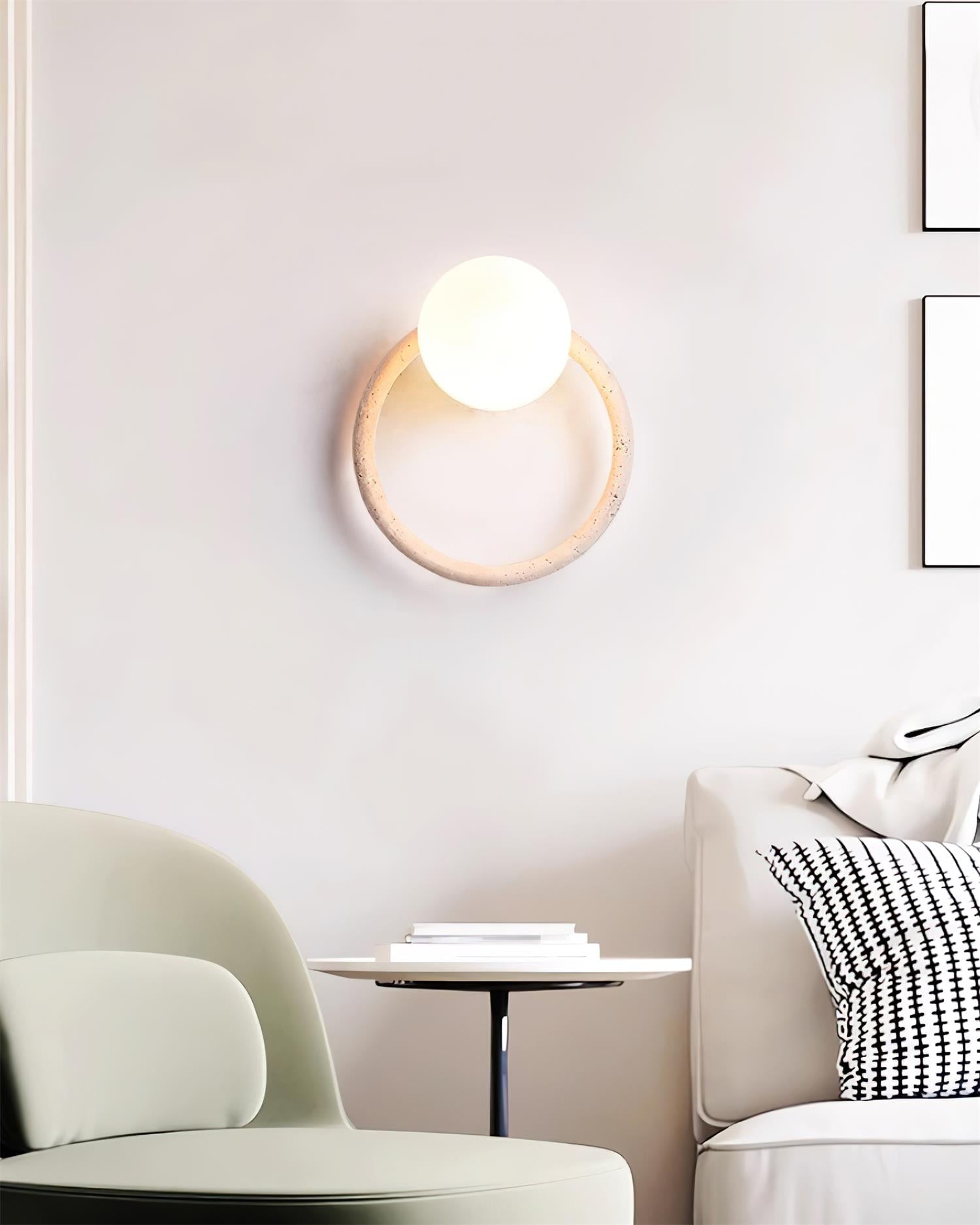 Geylo Travertine Wing Wall Light