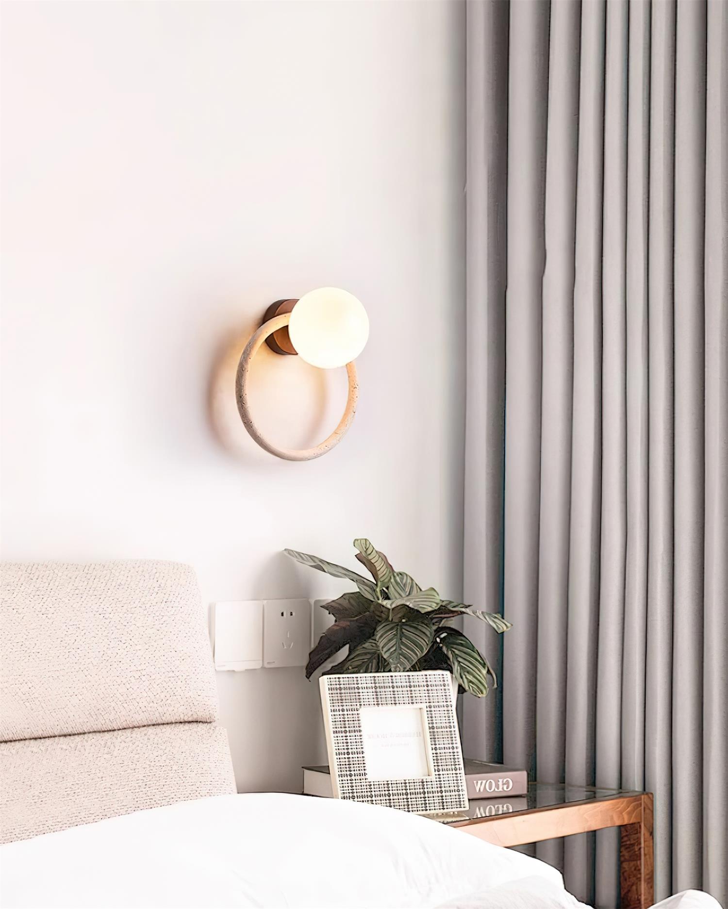 Geylo Travertine Wing Wall Light