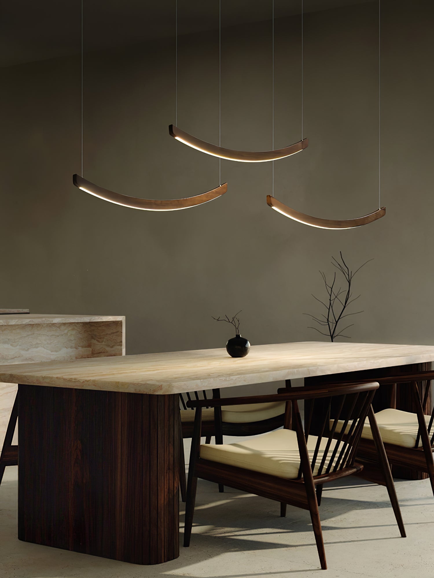 Felix Crescent Pendant Lamp-Neutral Decor