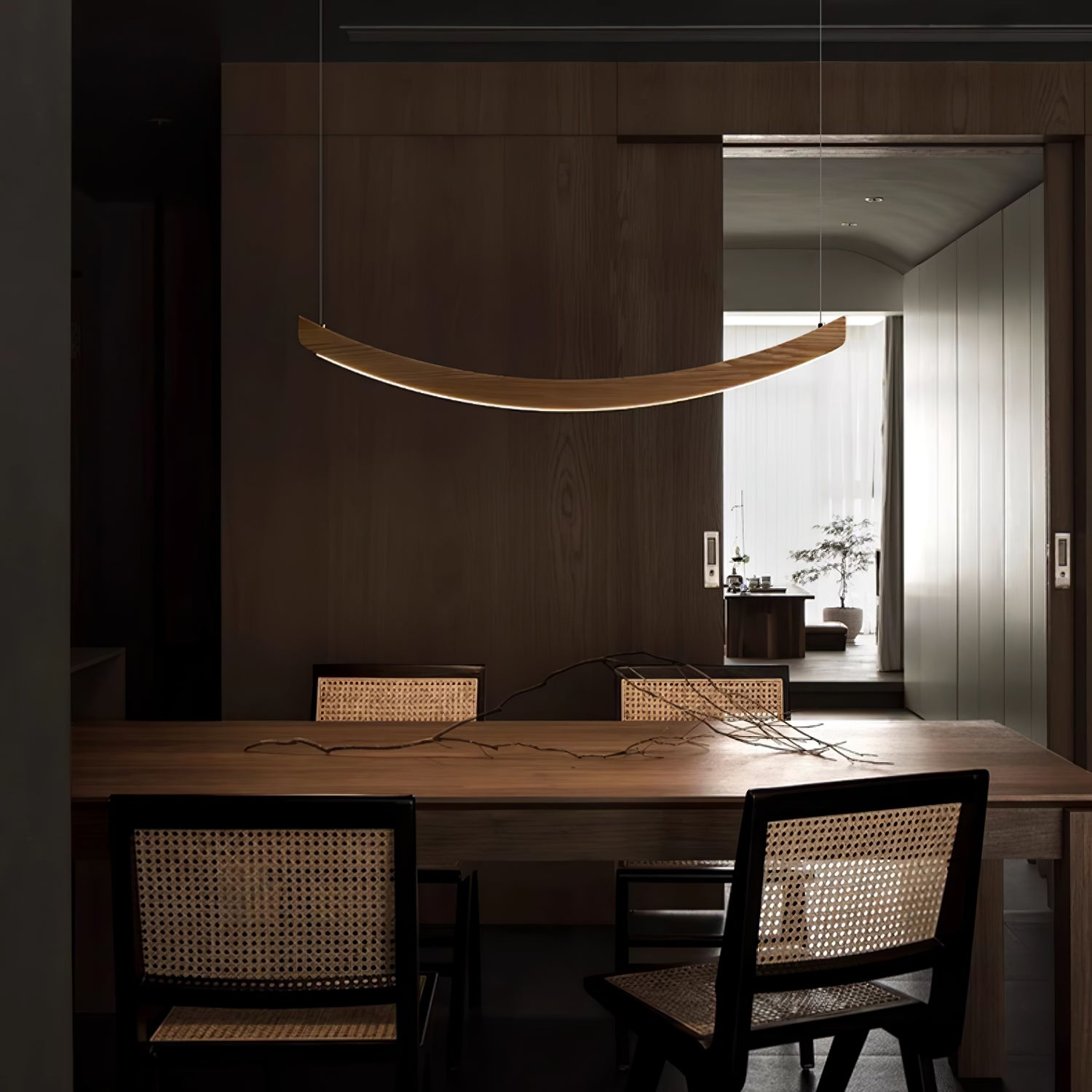 Felix Crescent Pendant Lamp-Neutral Decor