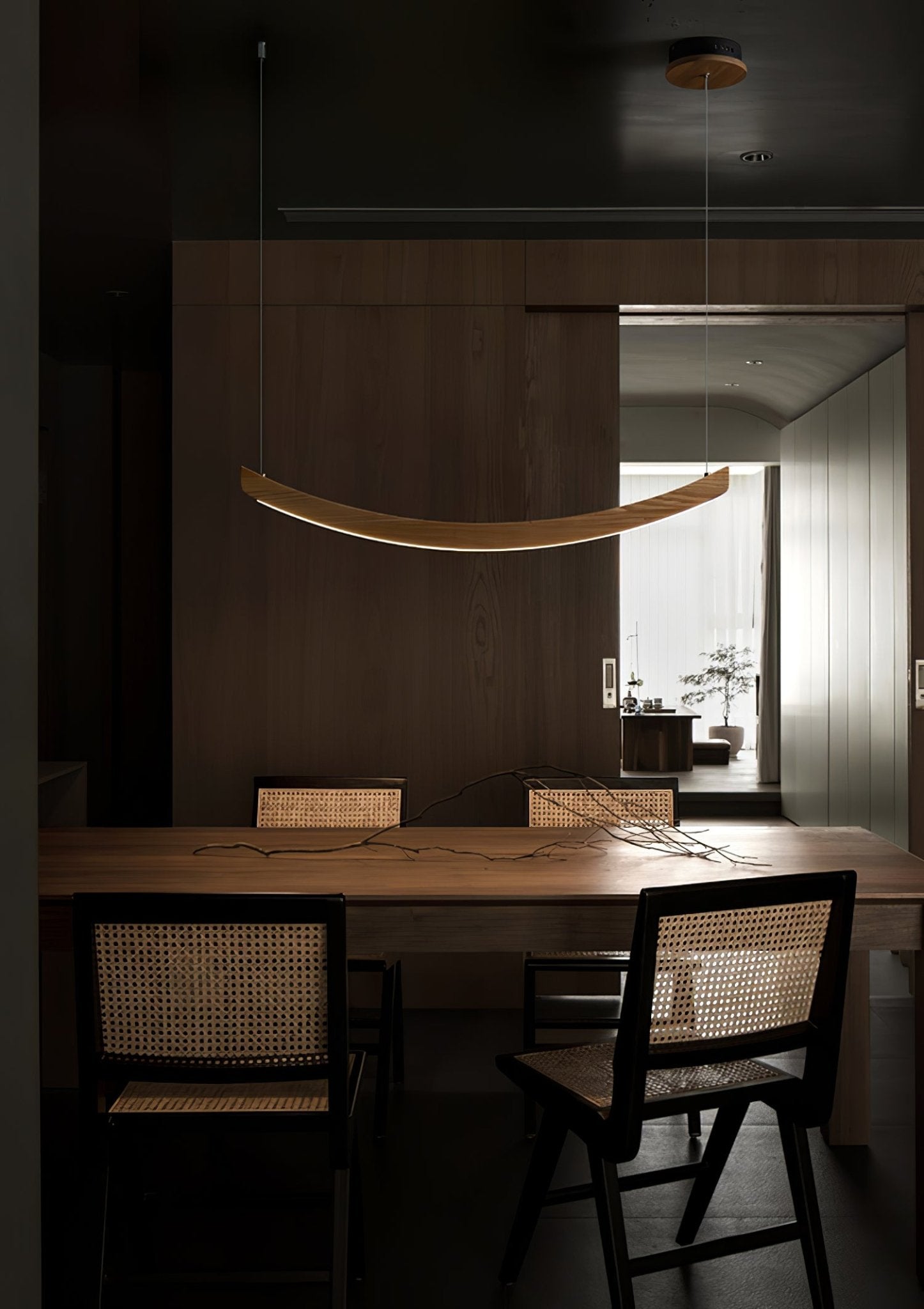 Felix Crescent Pendant Lamp-Neutral Decor