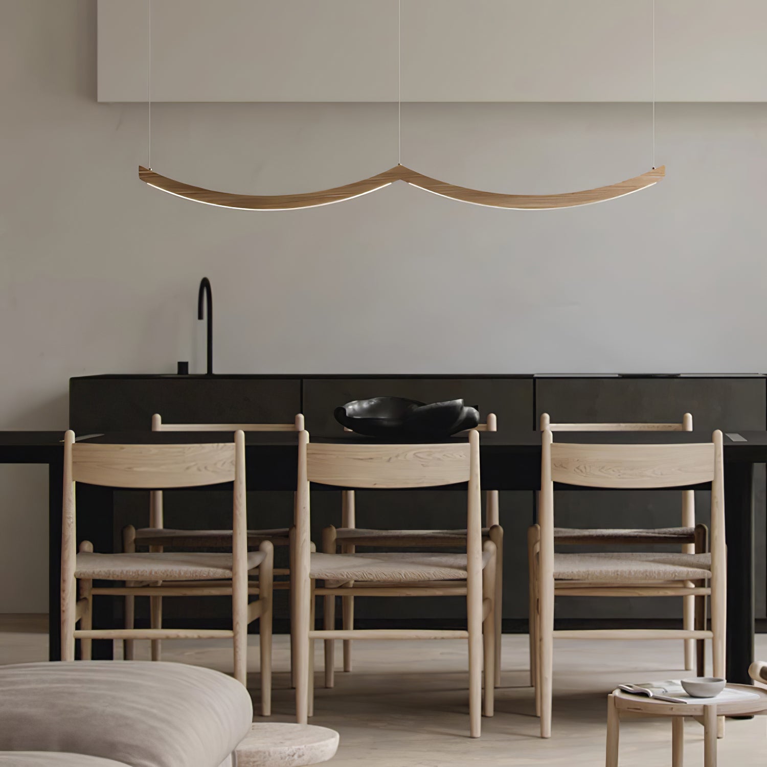 Felix Crescent Pendant Lamp-Neutral Decor