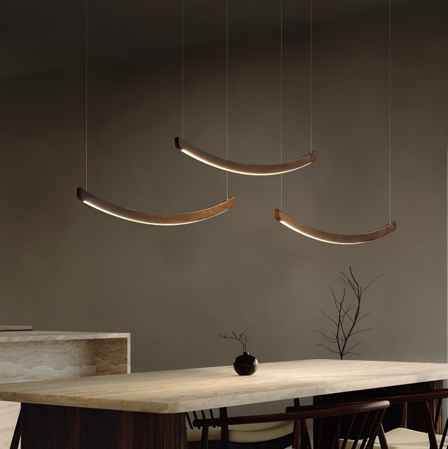 Felix Crescent Pendant Lamp-Neutral Decor