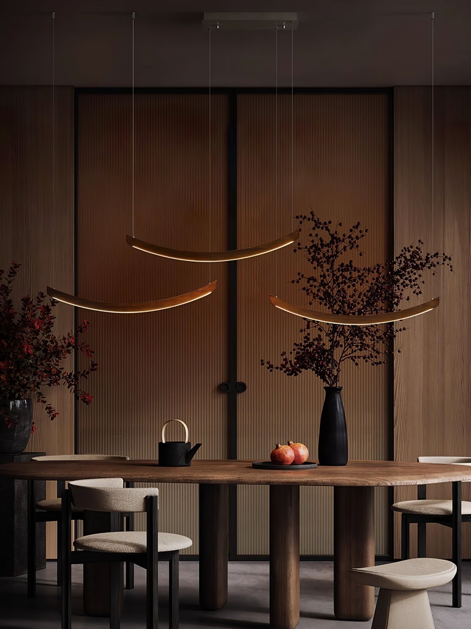 Felix Crescent Pendant Lamp-Neutral Decor