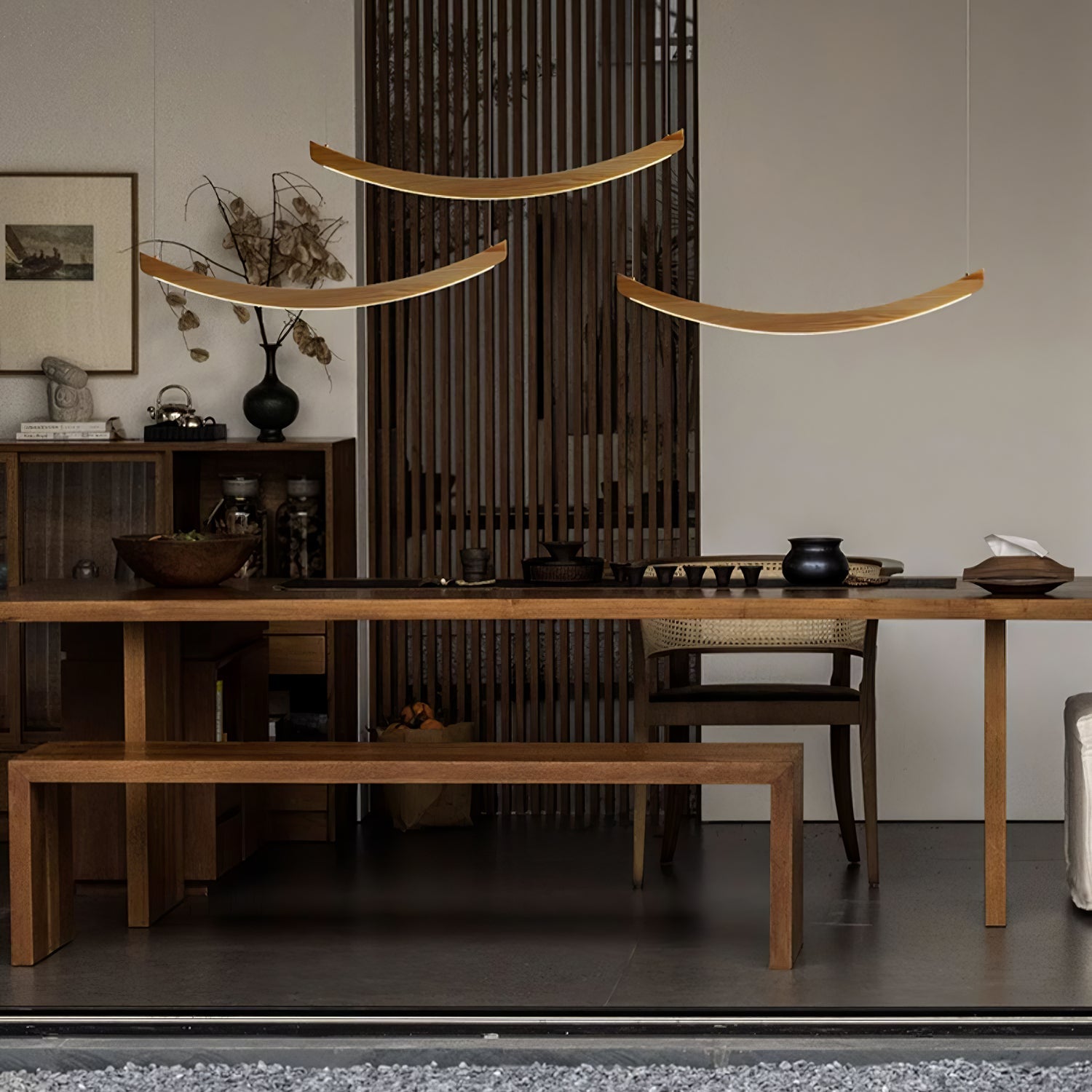 Felix Crescent Pendant Lamp-Neutral Decor