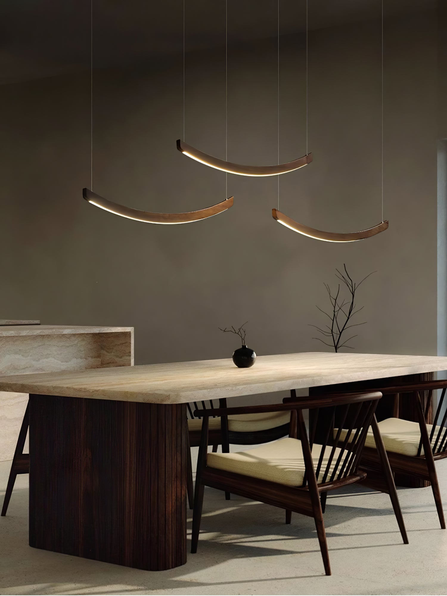 Felix Crescent Pendant Lamp-Neutral Decor