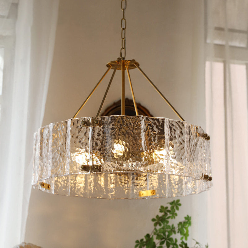 Detail of the metal structure and bulb placement inside the Fenoullet Chandelier.