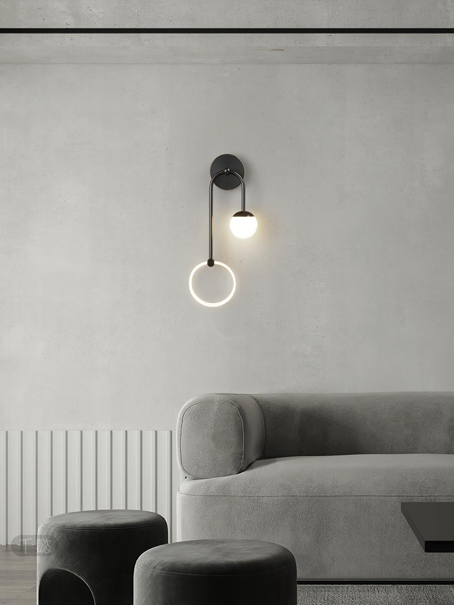 Warren Modern Minimalist LED Brass Wall Light-Neutral Decor