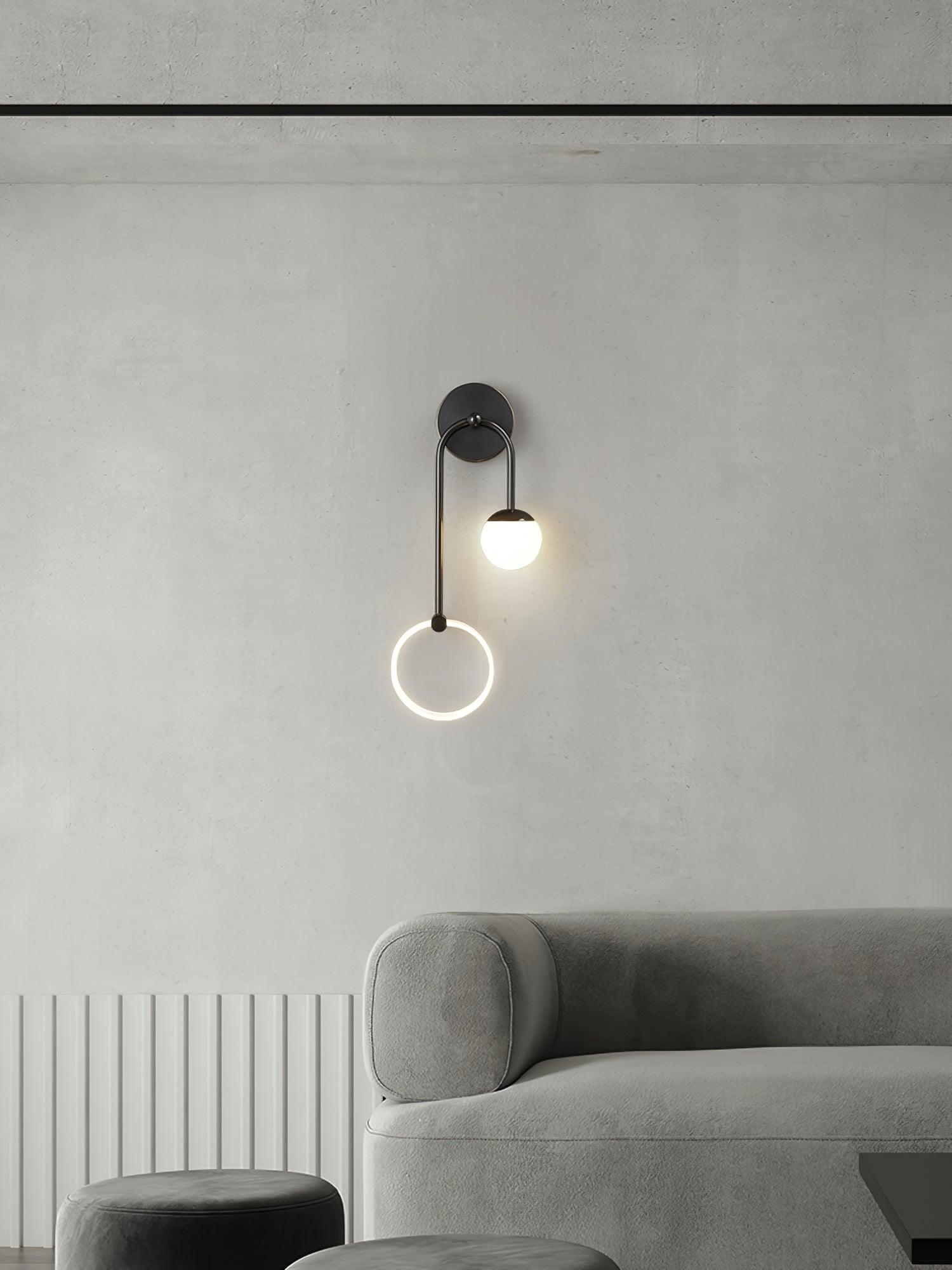 Warren Modern Minimalist LED Brass Wall Light-Neutral Decor