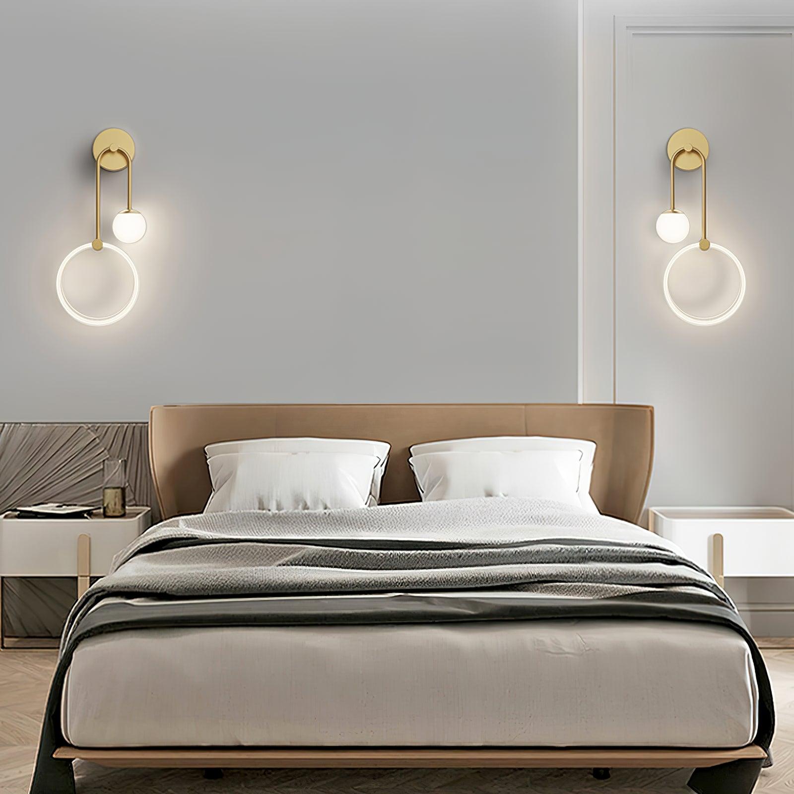 Warren Modern Minimalist LED Brass Wall Light-Neutral Decor