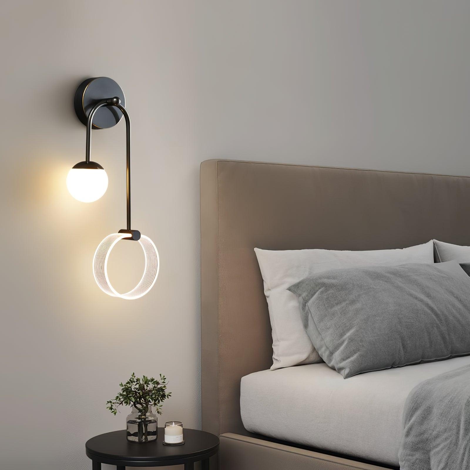 Warren Modern Minimalist LED Brass Wall Light-Neutral Decor
