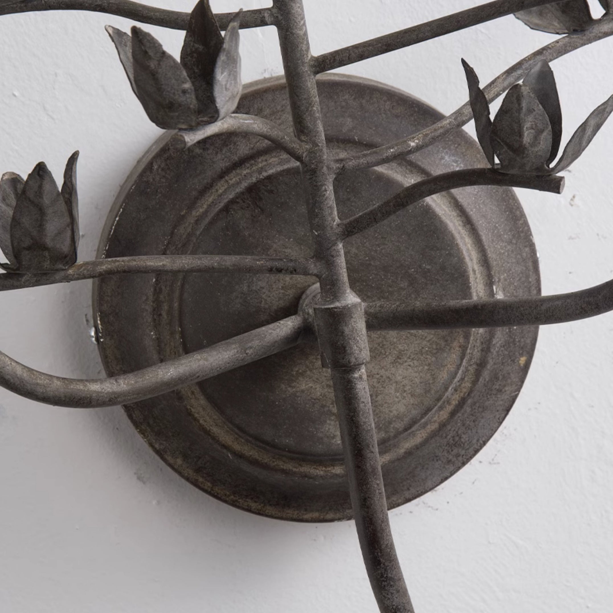 The wall lamp in a commercial space like a cafe or boutique.
