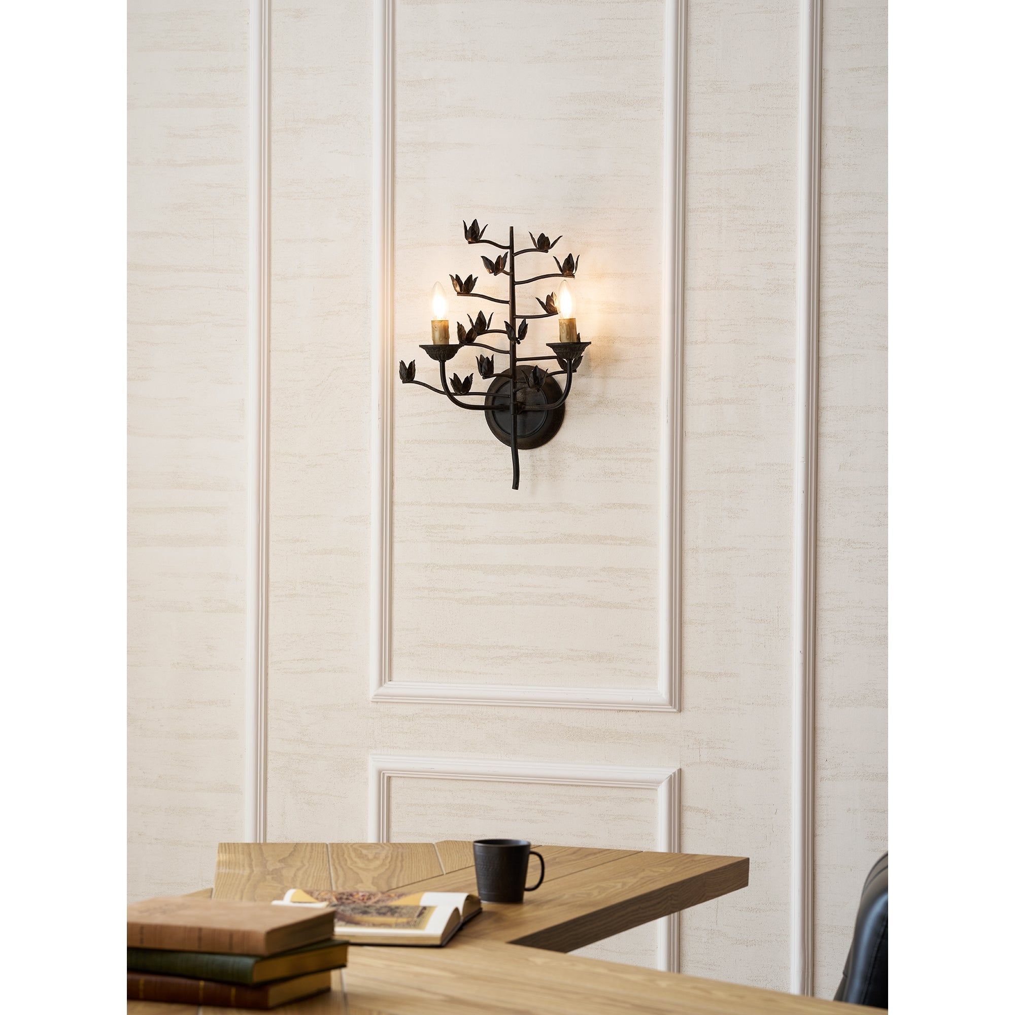 Studio shot of the lamp on a neutral background.