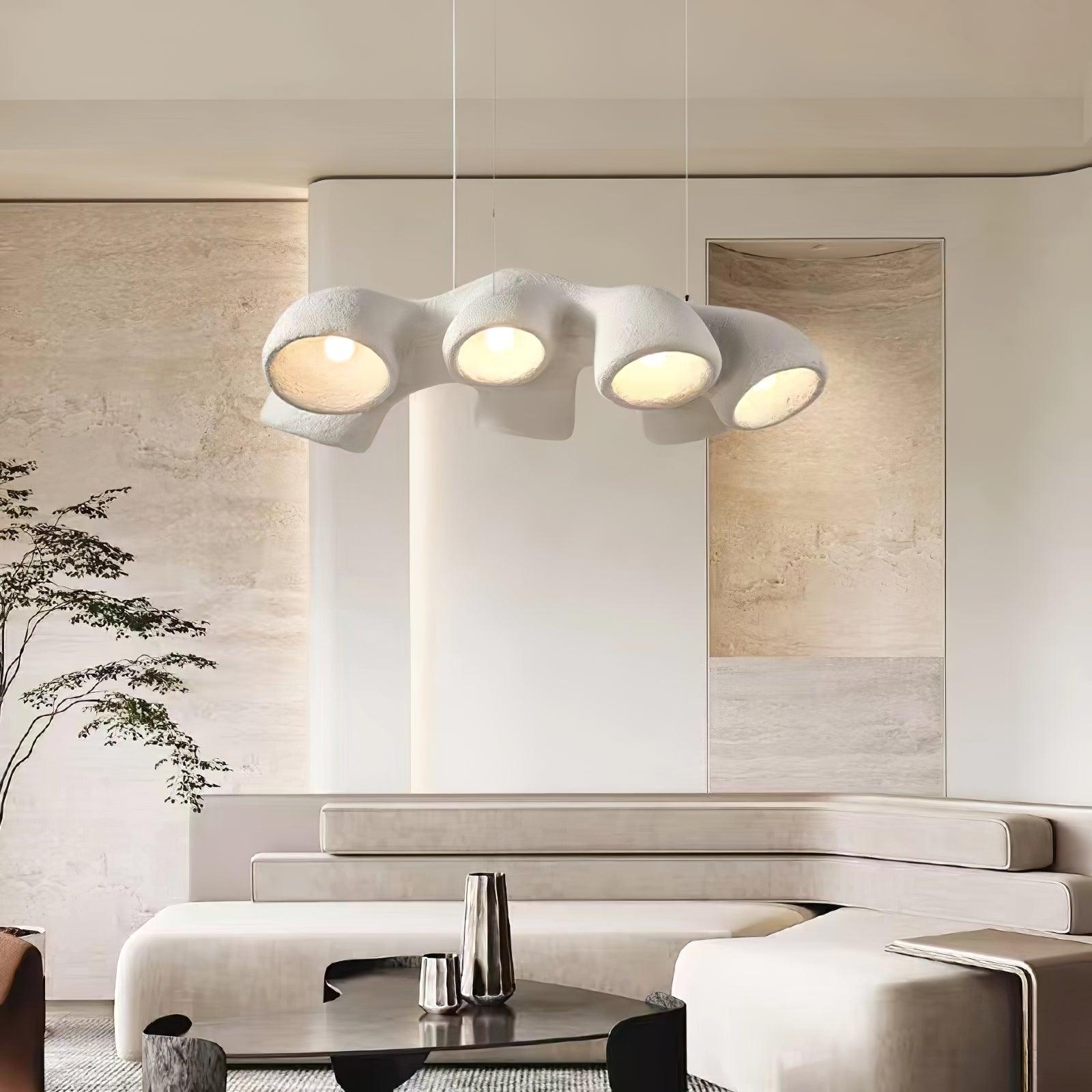 Seveny Modern Polystyrene Pendant Light-Neutral Decor