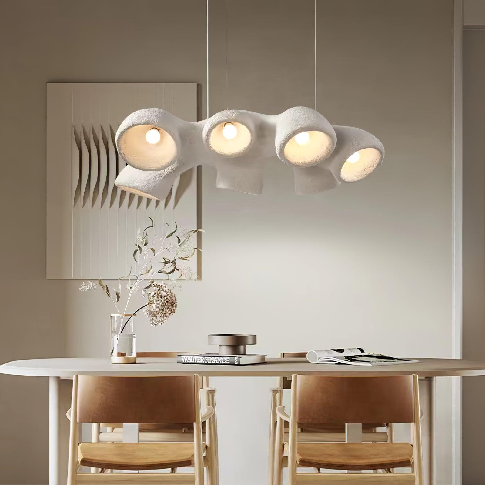 Seveny Modern Polystyrene Pendant Light-Neutral Decor