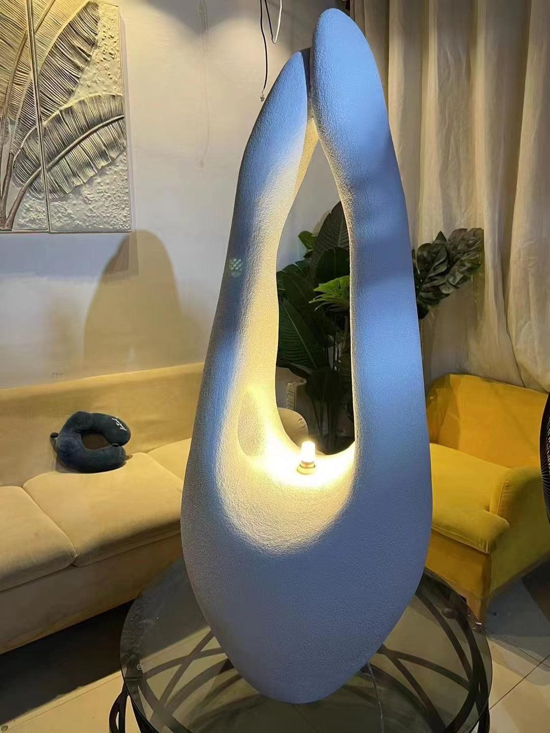 Luo Minimalist Polystyrene Floor Lamp-Neutral Decor