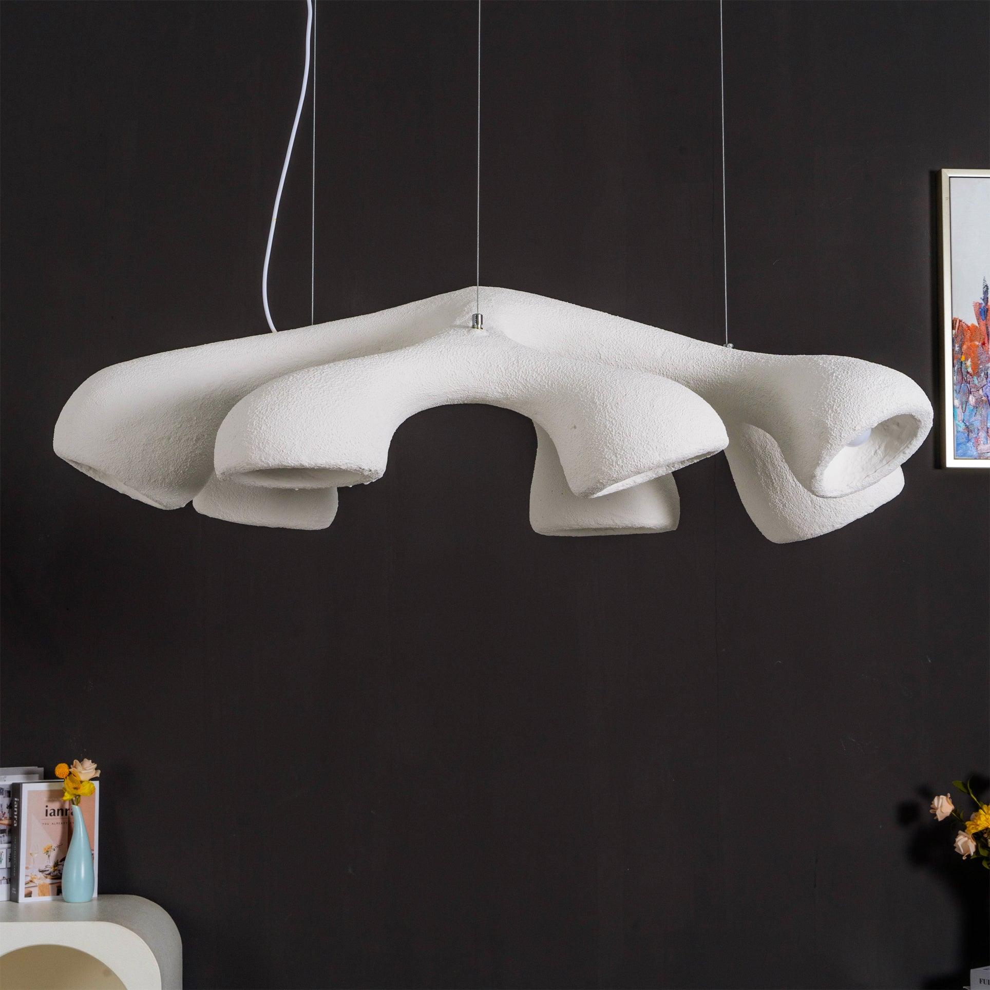 Seveny Modern Polystyrene Pendant Light-Neutral Decor