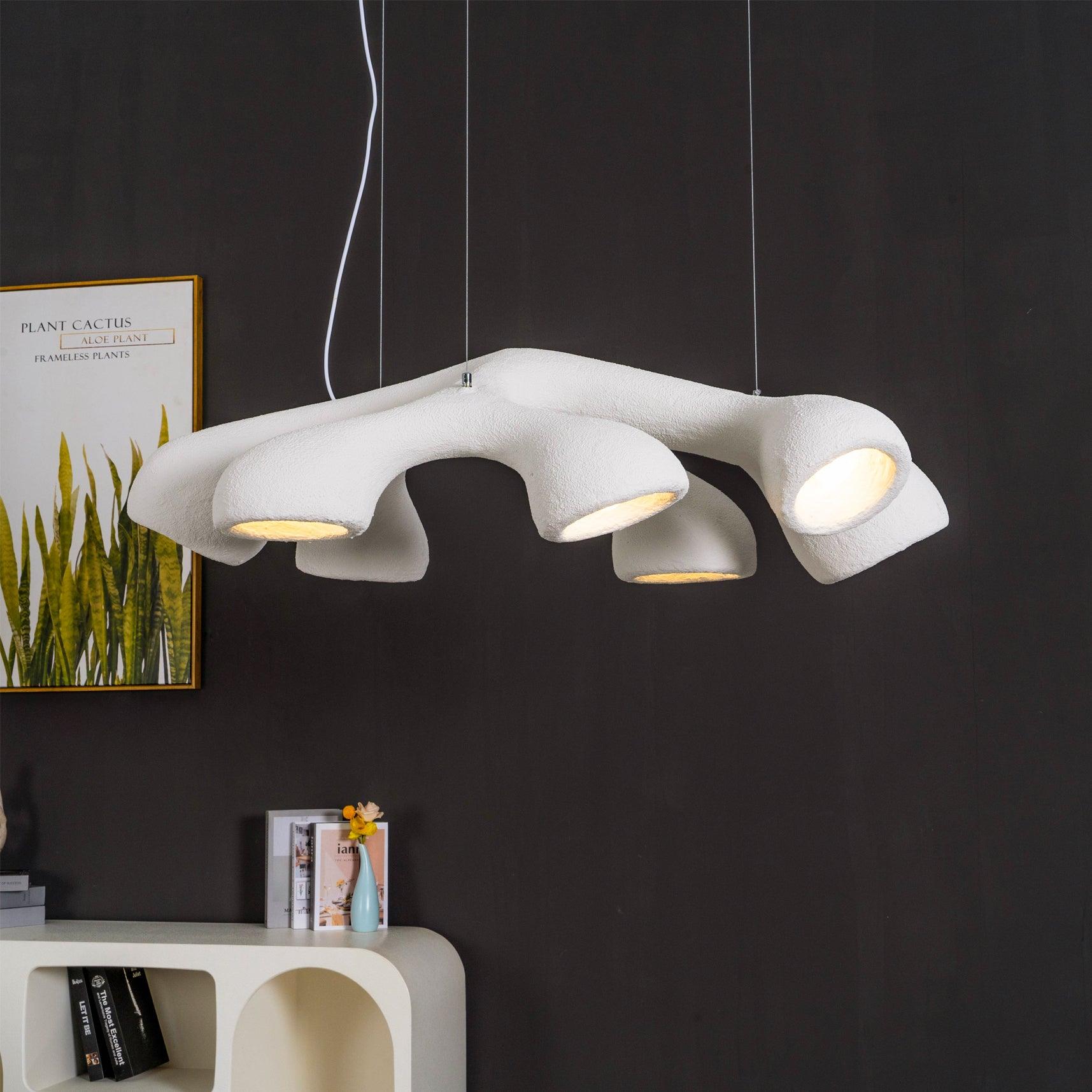 Seveny Modern Polystyrene Pendant Light-Neutral Decor