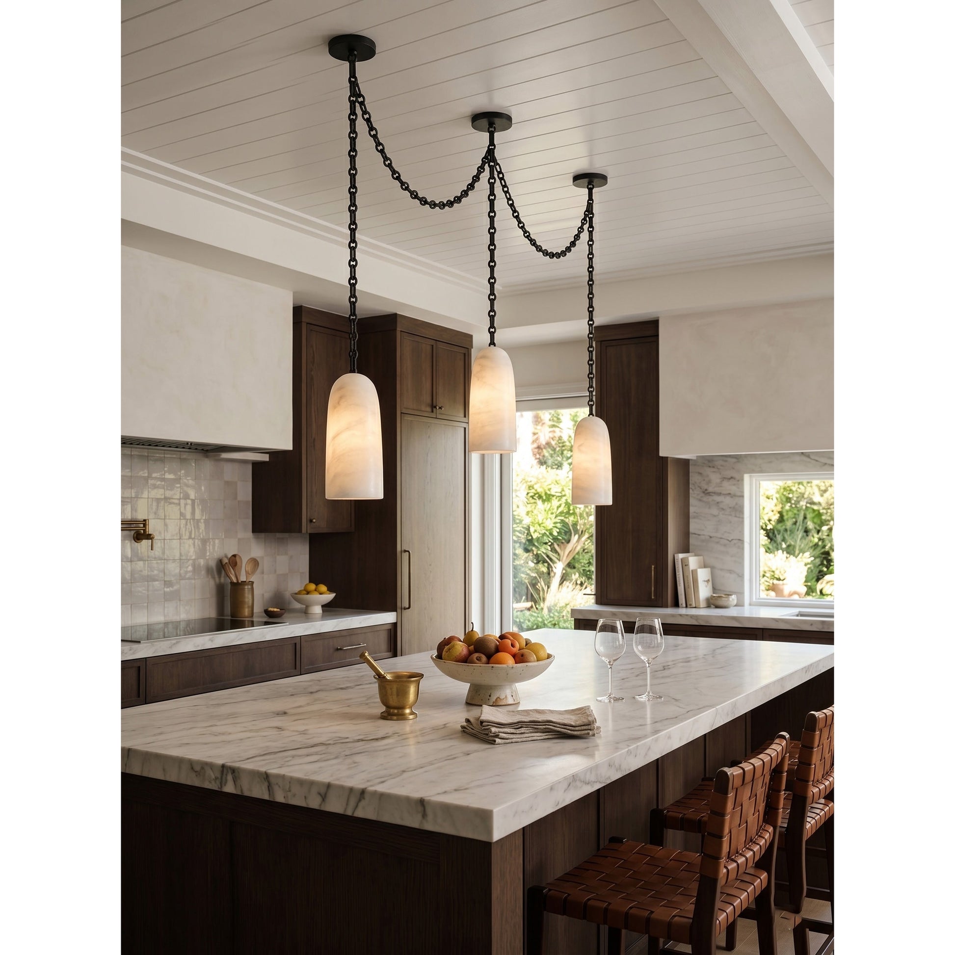 Another angle of the single head chandelier.